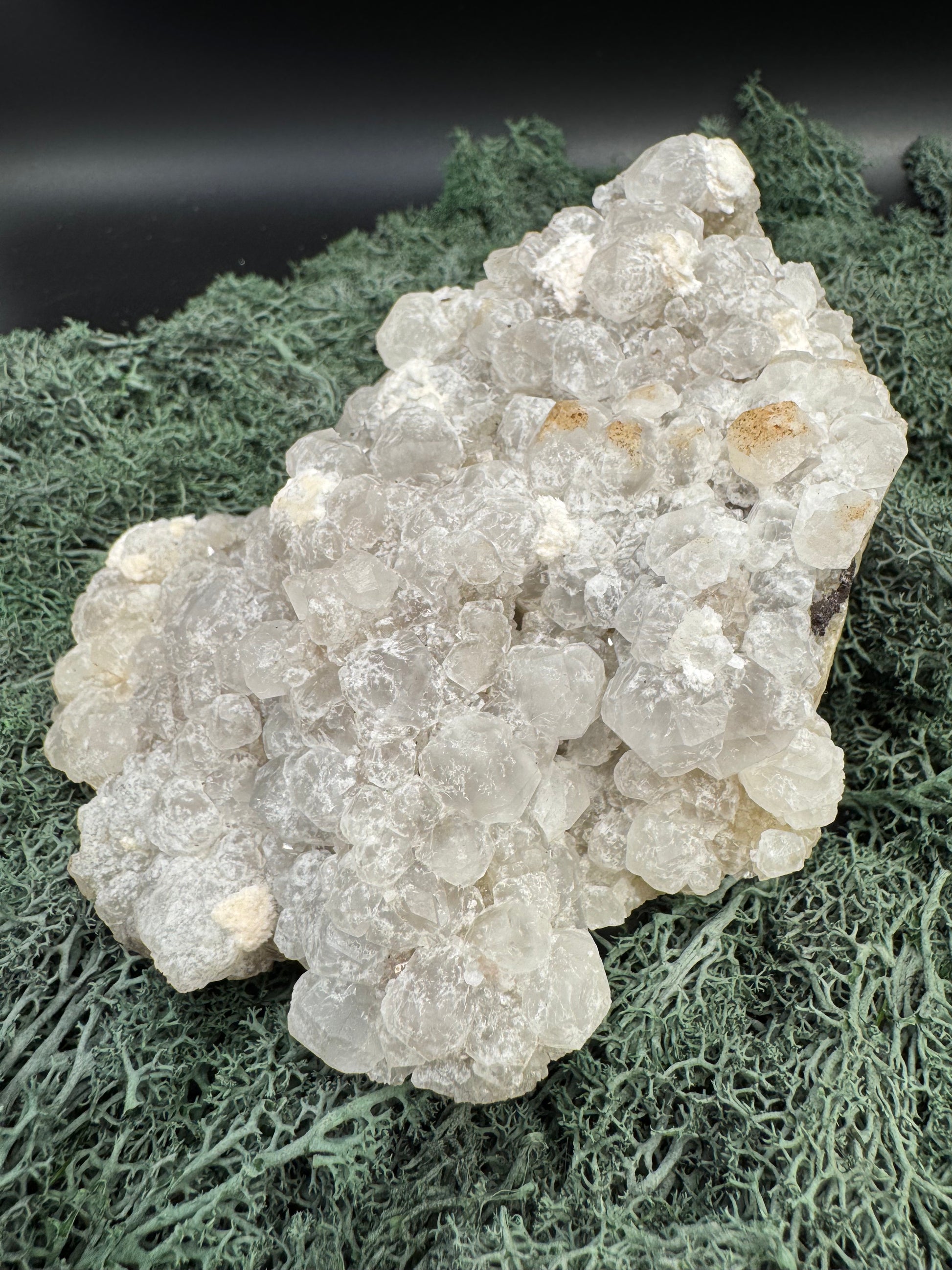 Okenit auf Apophyllit XXL Cluster aus Indien (872g) - viele Apophyllit Kristalle - crystal paradise