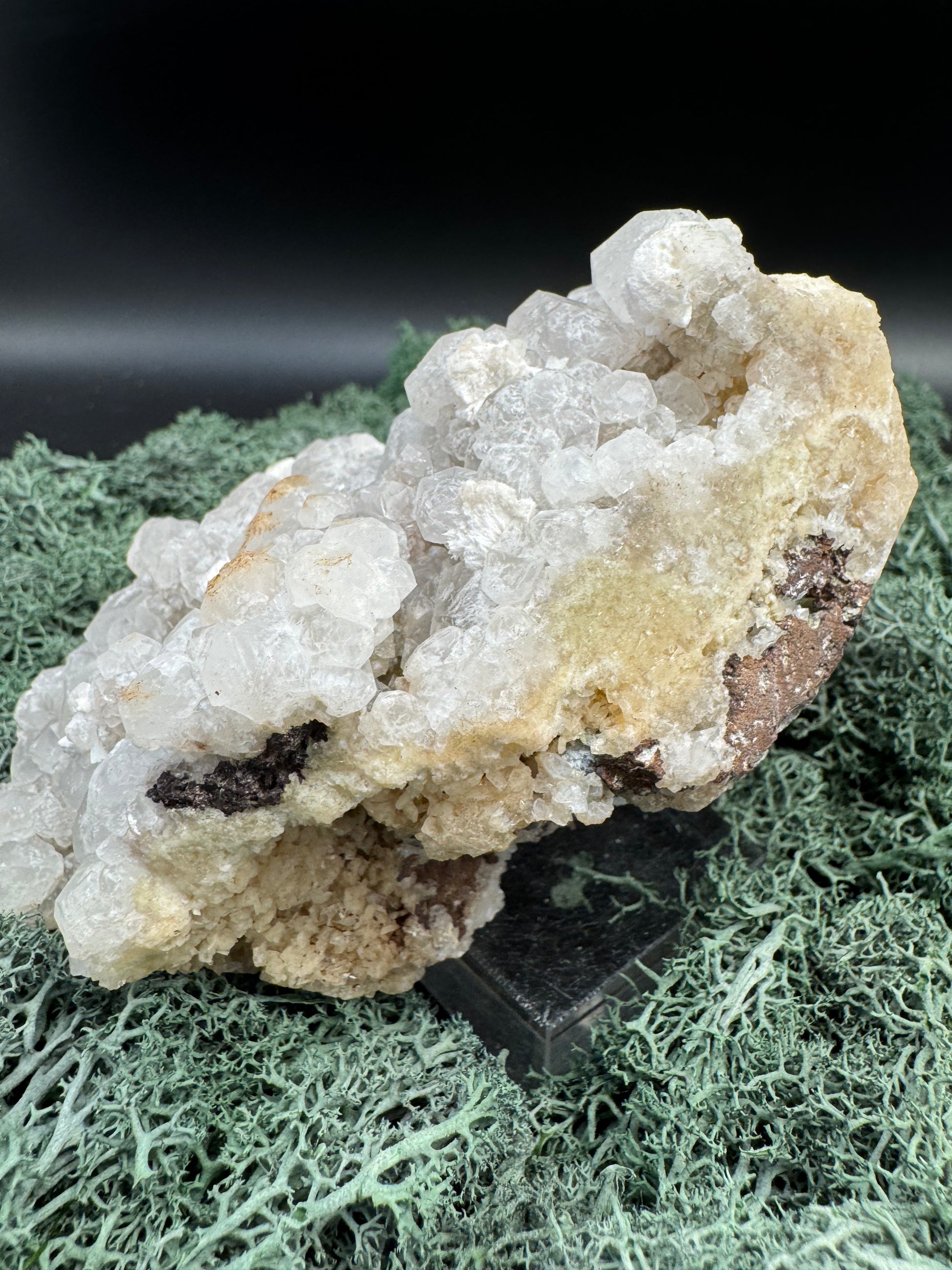 Okenit auf Apophyllit XXL Cluster aus Indien (872g) - viele Apophyllit Kristalle - crystal paradise