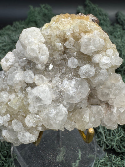 Okenit auf Apophyllit Cluster (Stufe) aus Indien (156g) - viele Apophyllit Kristalle, - crystal paradise