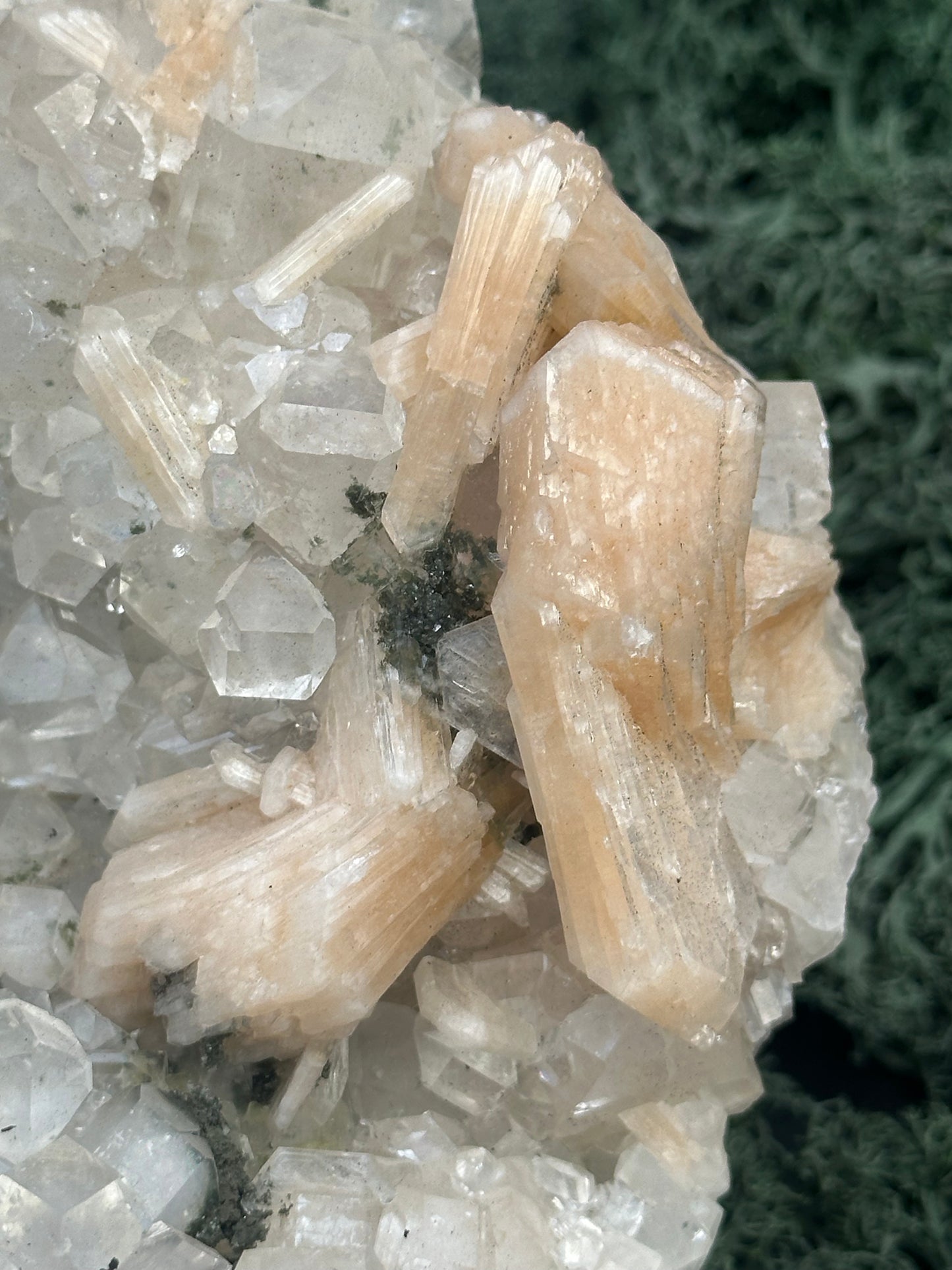 Apophyllit Stilbit Cluster XL aus Indien (1882g) - crystal paradise