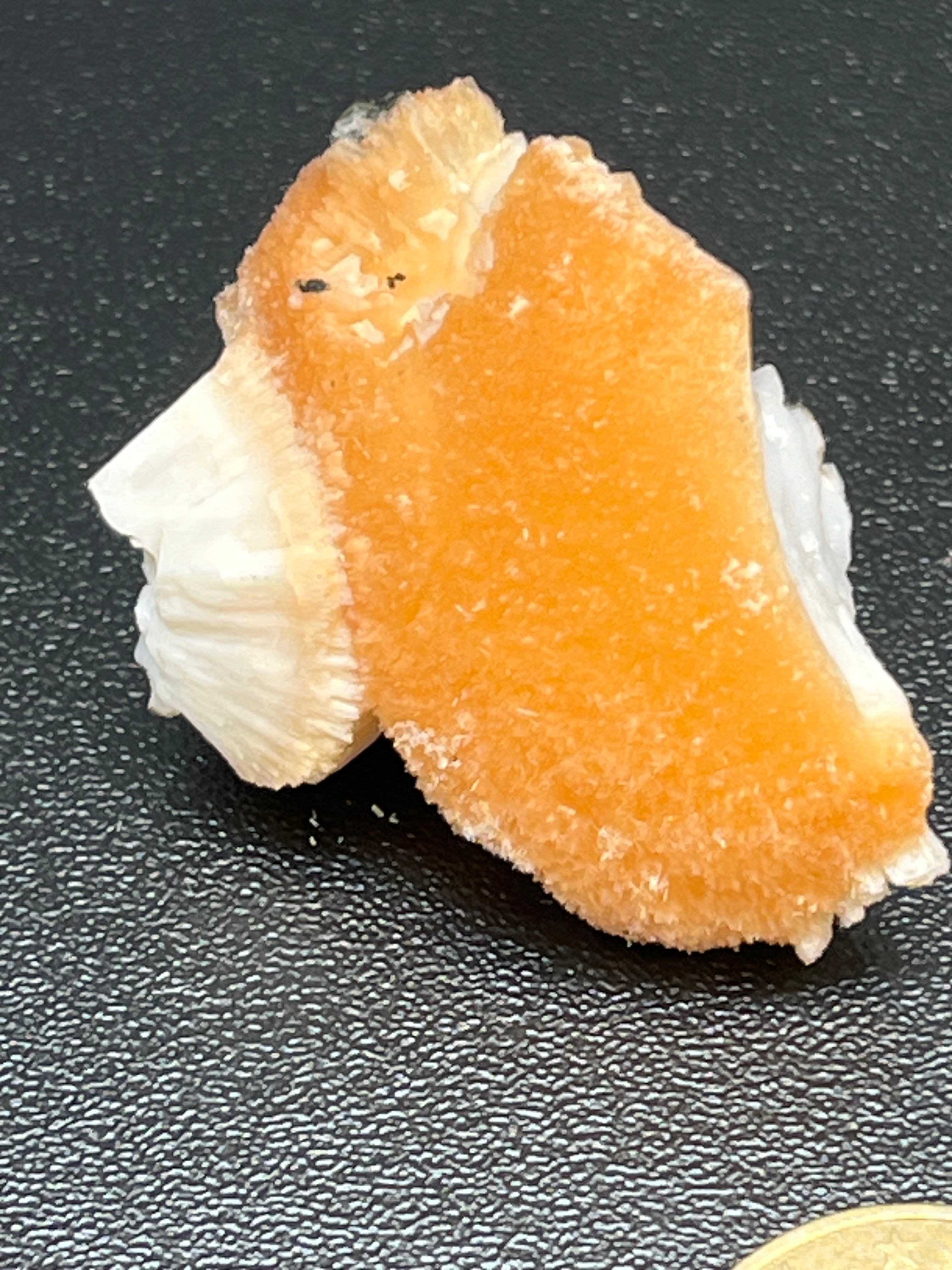Thomsonit aus Pakistan mittelere Stufe (Kugel) - 1-Stück - leutende orange Farbe - crystal paradise