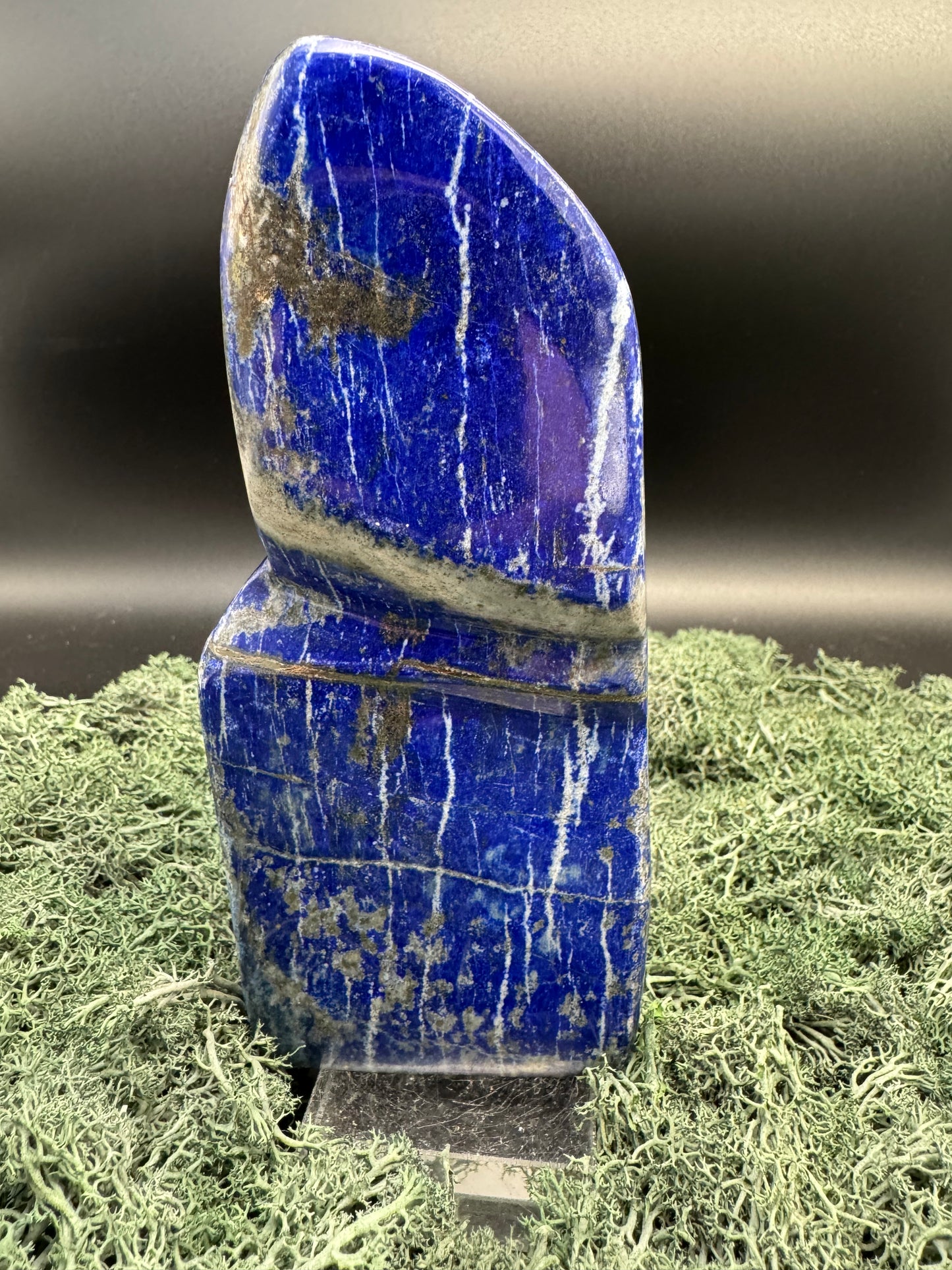 Lapis Lazuli Freeform poliert aus Afghansitan (913g) - intensives blau schön gemustert - crystal paradise