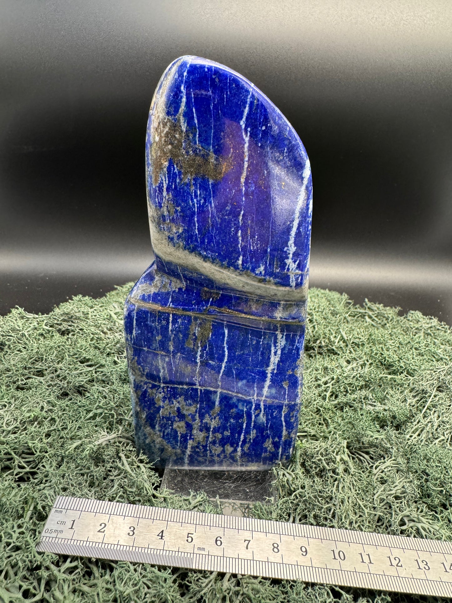 Lapis Lazuli Freeform poliert aus Afghansitan (913g) - intensives blau schön gemustert - crystal paradise