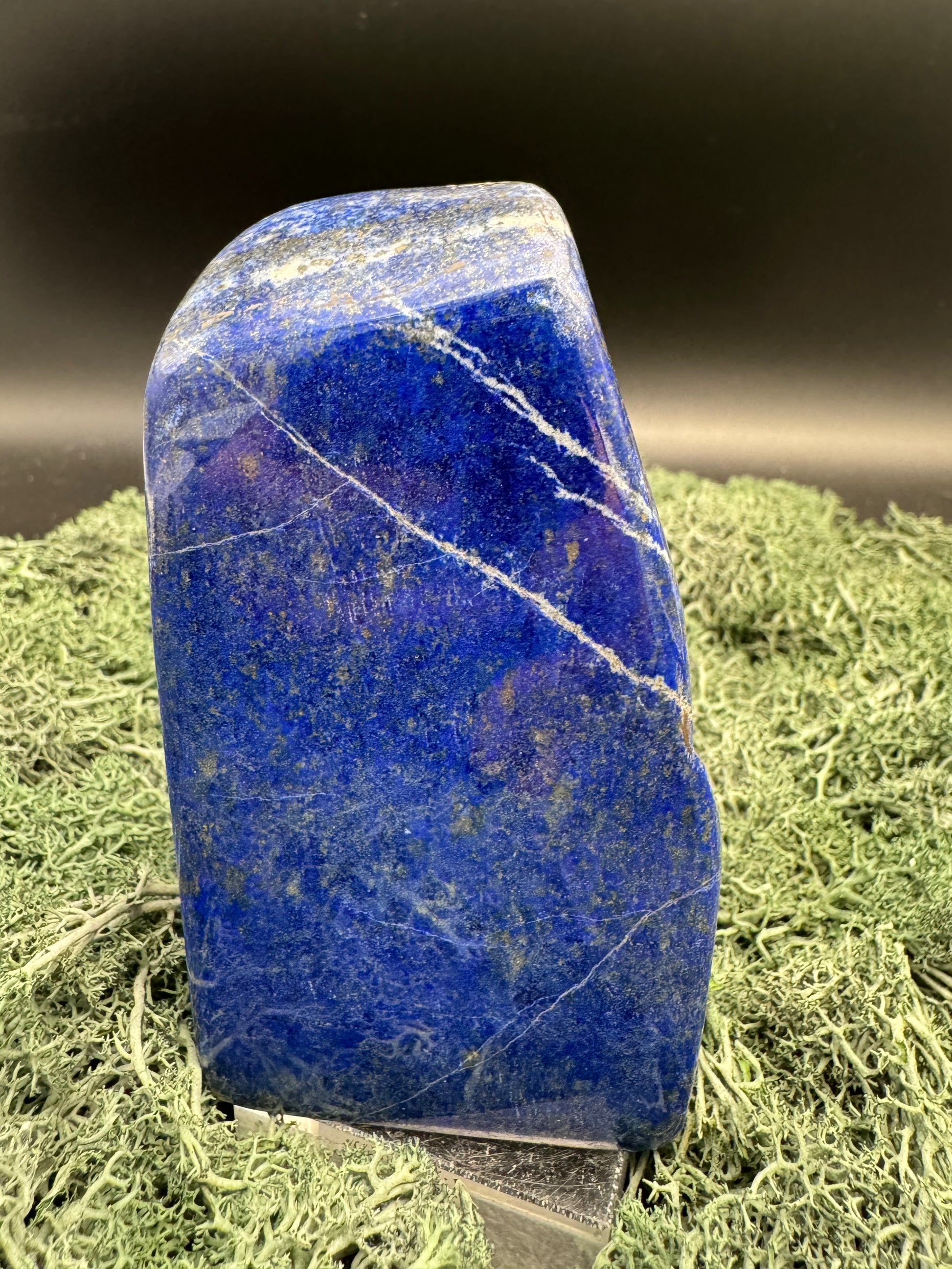 Lapis Lazuli Freeform poliert aus Afghansitan (476g) - intensives blau schön gemustert - crystal paradise