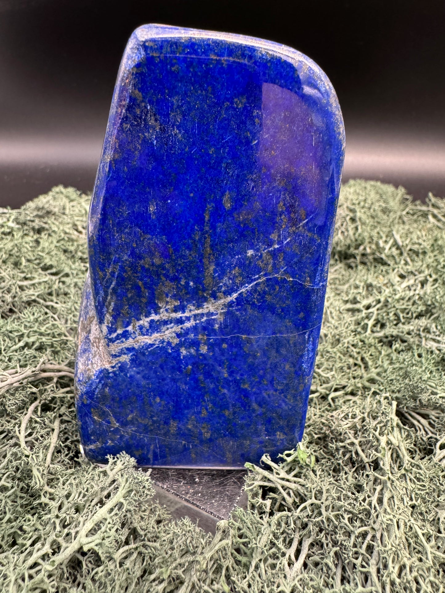 Lapis Lazuli Freeform poliert aus Afghansitan (476g) - intensives blau schön gemustert - crystal paradise