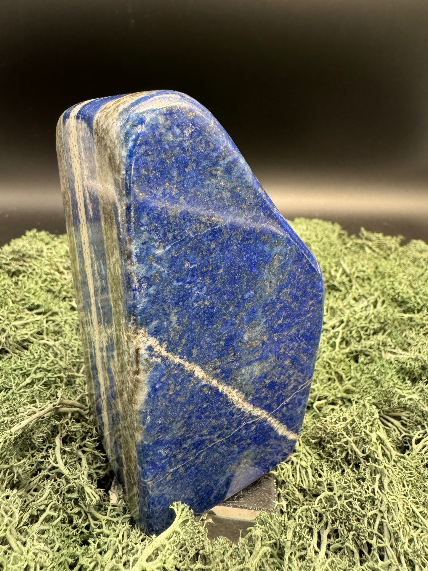 Lapis Lazuli Freeform poliert aus Afghansitan (743g) - intensives blau schön gemustert - crystal paradise