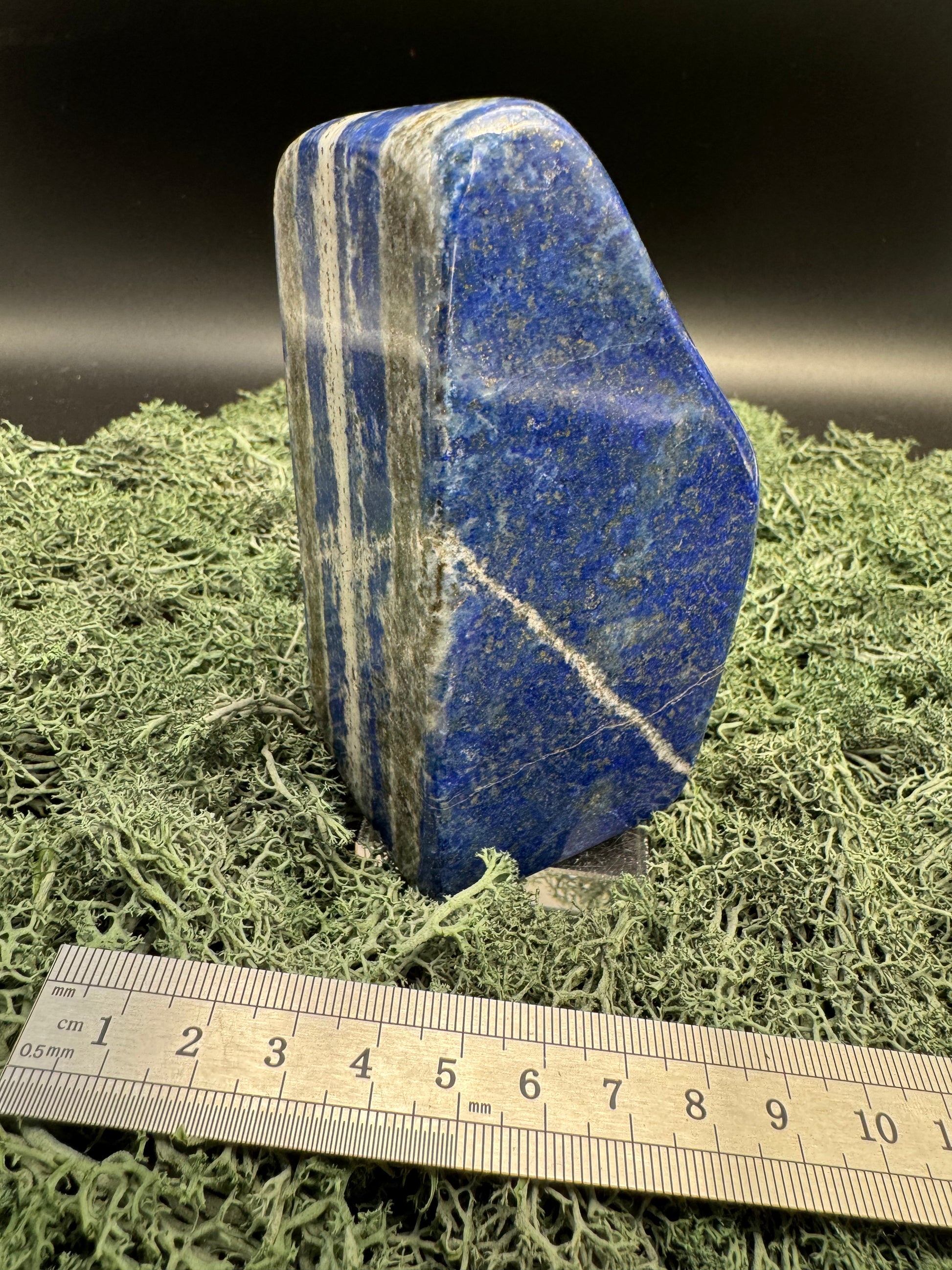 Lapis Lazuli Freeform poliert aus Afghansitan (743g) - intensives blau schön gemustert - crystal paradise