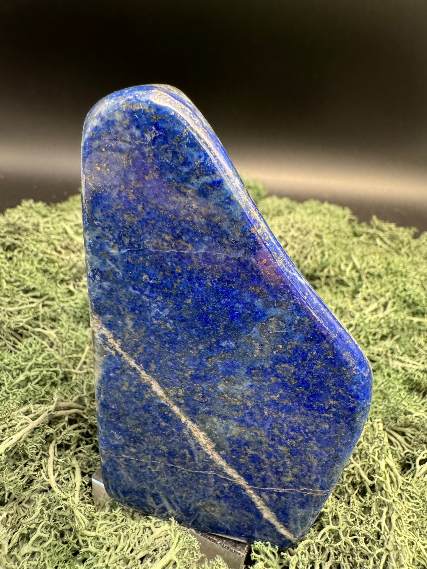 Lapis Lazuli Freeform poliert aus Afghansitan (743g) - intensives blau schön gemustert - crystal paradise