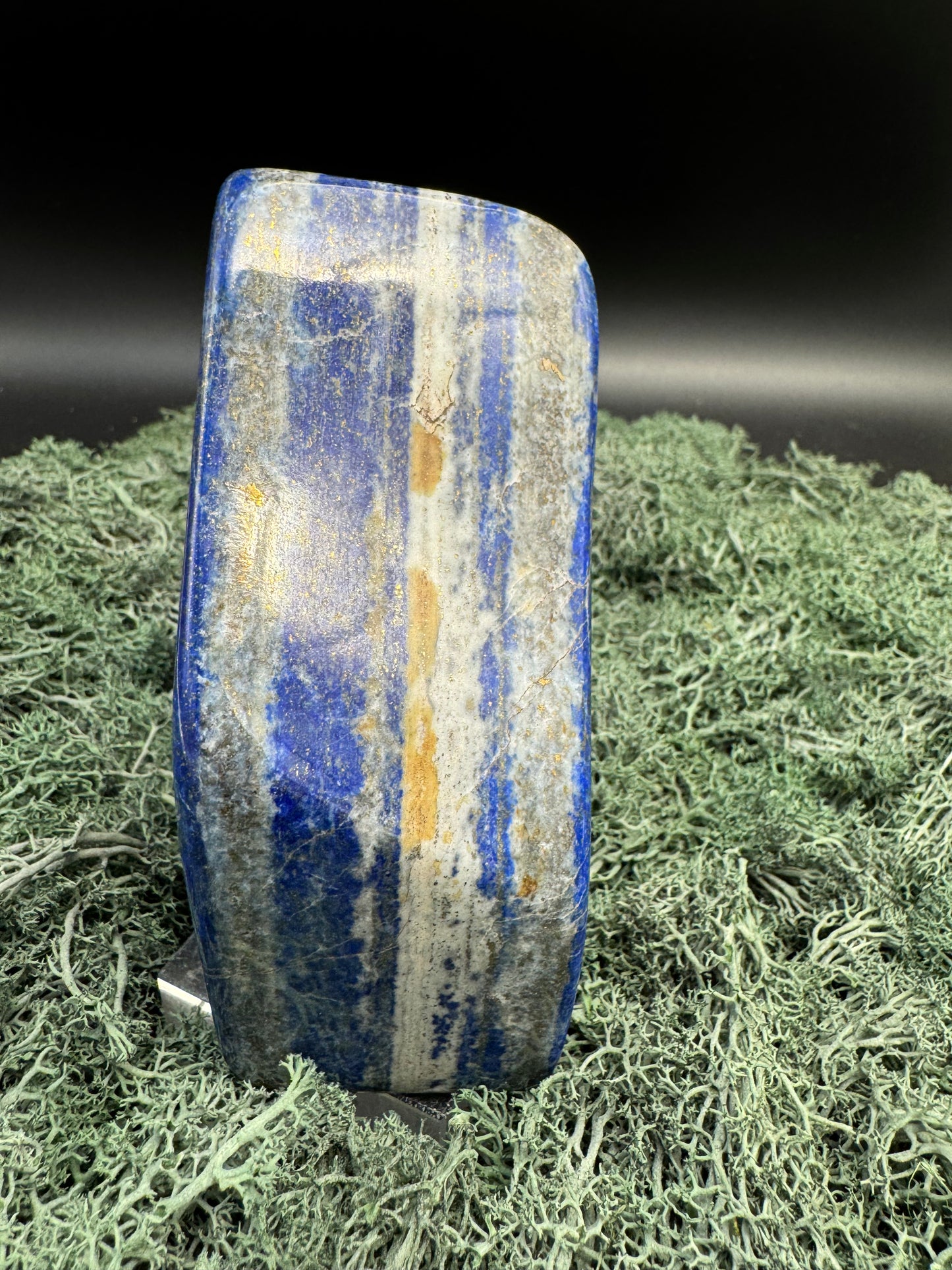 Lapis Lazuli Freeform poliert aus Afghansitan (743g) - intensives blau schön gemustert - crystal paradise