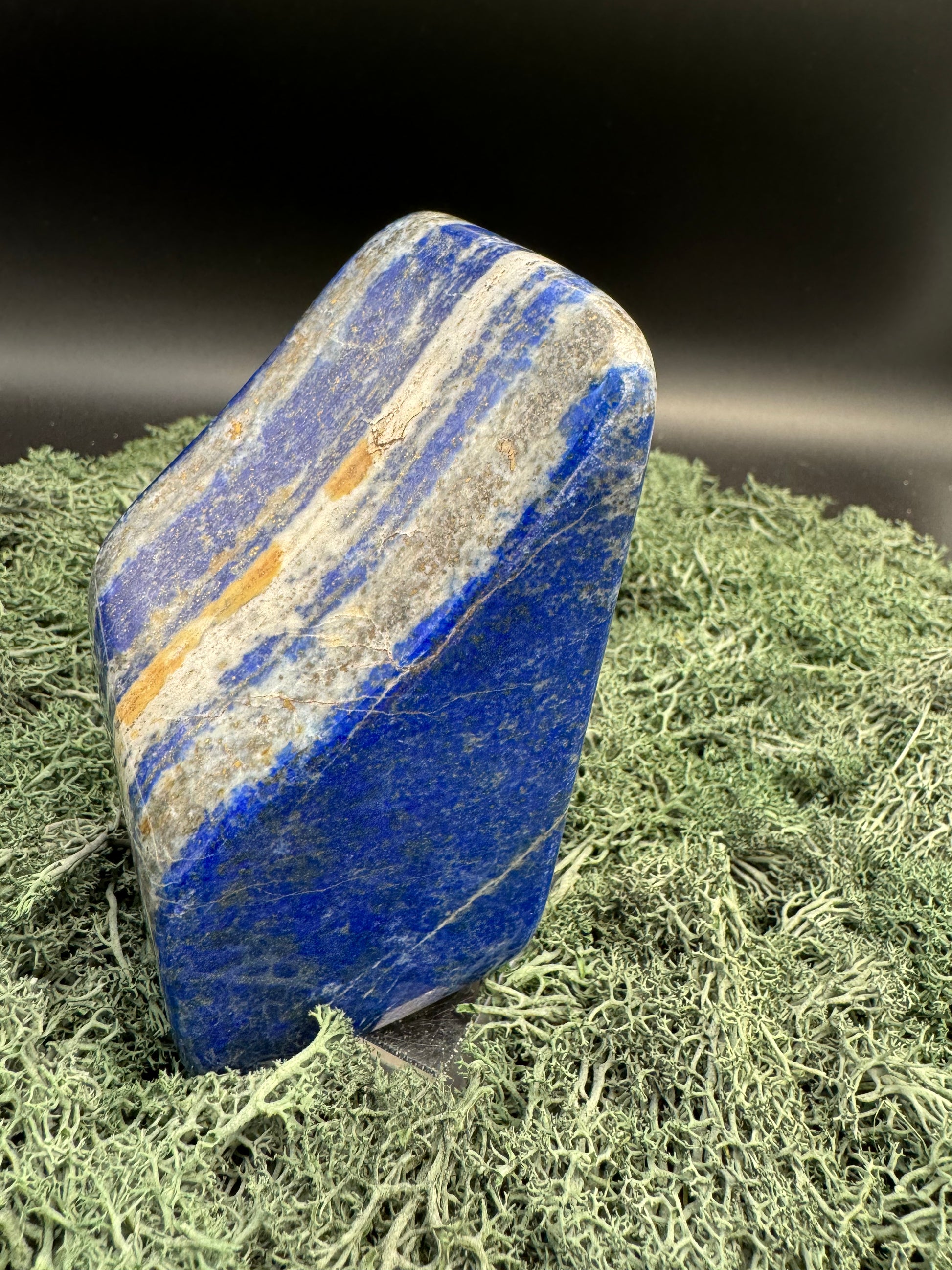 Lapis Lazuli Freeform poliert aus Afghansitan (743g) - intensives blau schön gemustert - crystal paradise