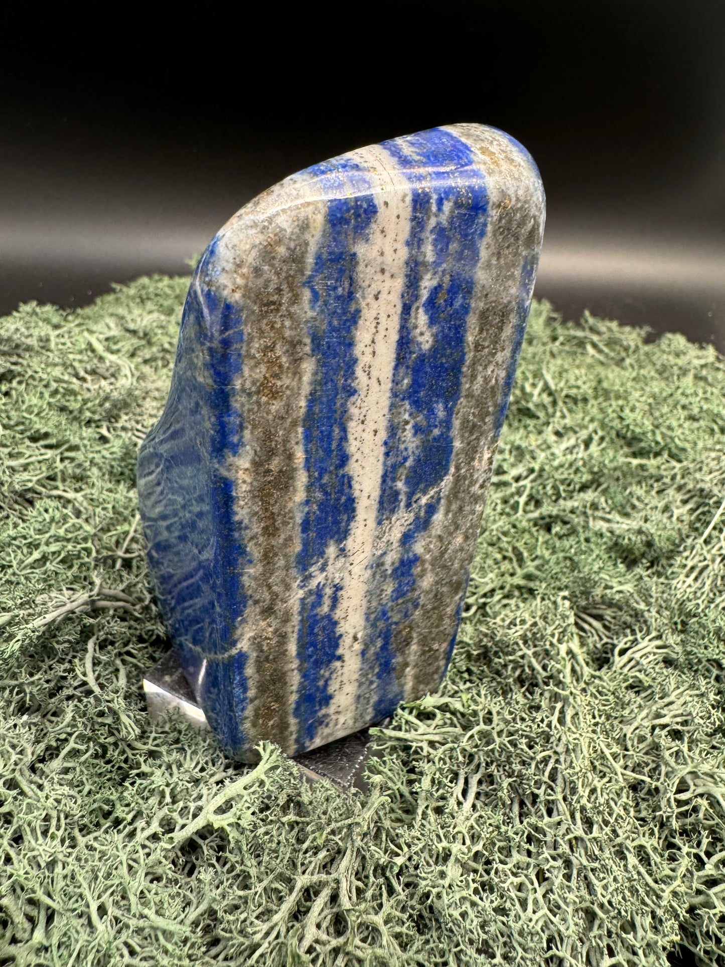 Lapis Lazuli Freeform poliert aus Afghansitan (743g) - intensives blau schön gemustert - crystal paradise