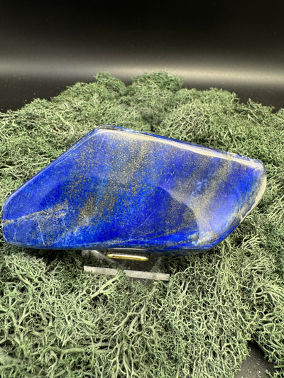 Lapis Lazuli Freeform poliert aus Afghansitan (450g) - intensives blau schön gemustert - crystal paradise