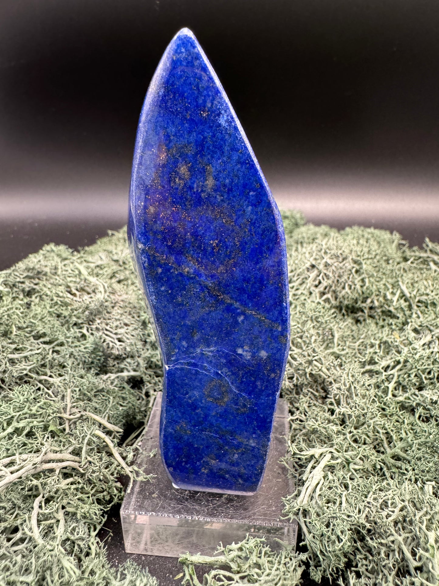 Lapis Lazuli Freeform poliert aus Afghansitan (387g) - intensives blau schön gemustert - crystal paradise