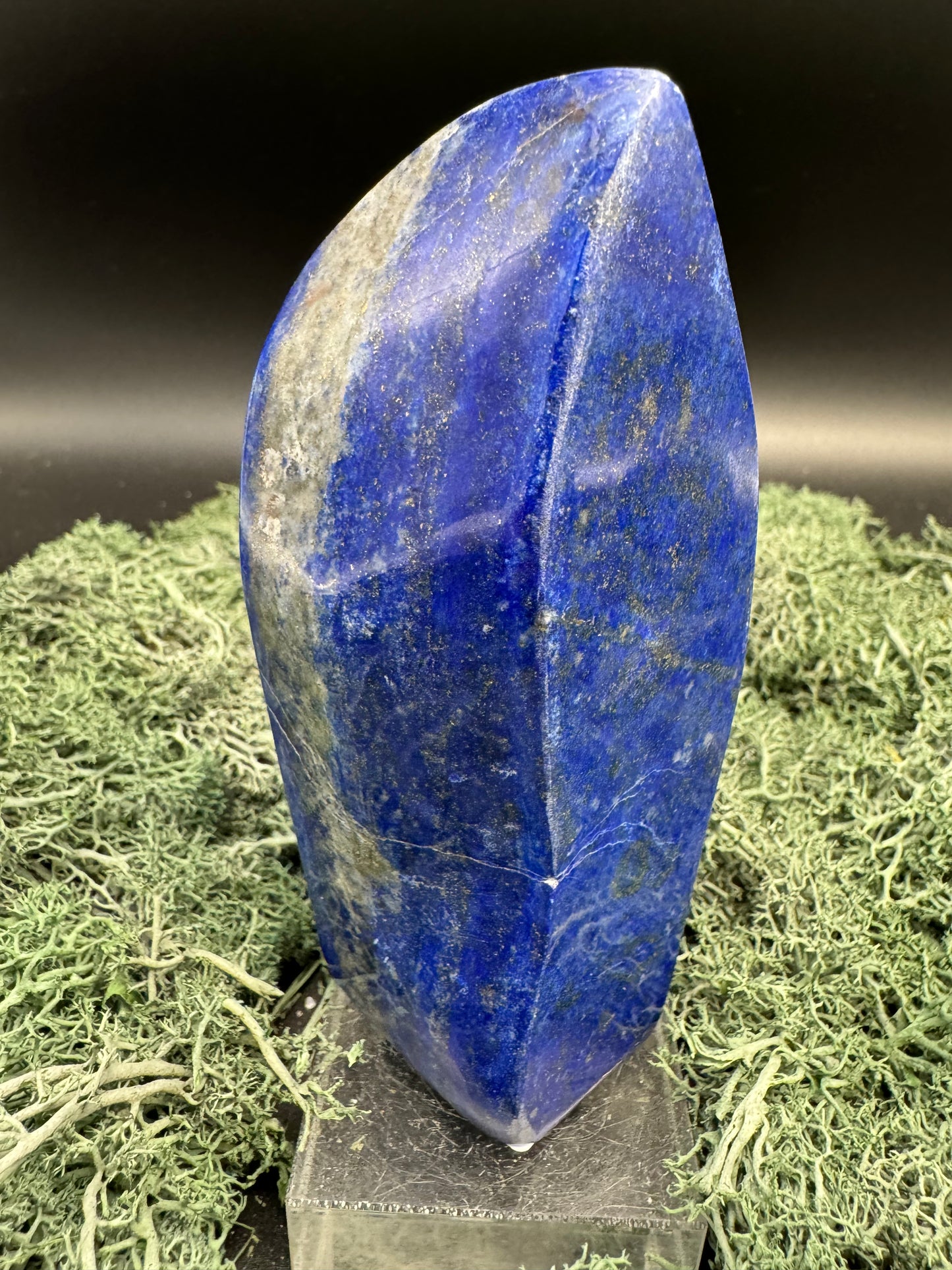 Lapis Lazuli Freeform poliert aus Afghansitan (387g) - intensives blau schön gemustert - crystal paradise