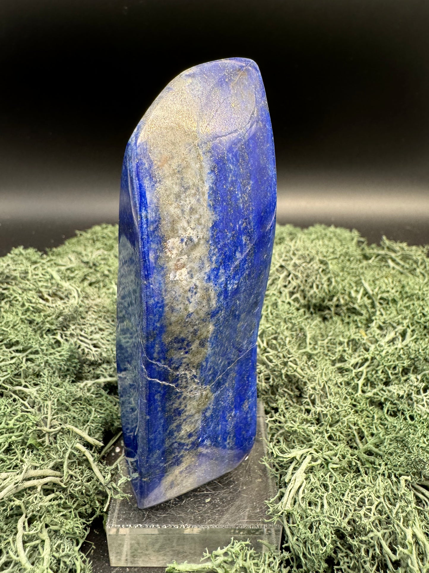 Lapis Lazuli Freeform poliert aus Afghansitan (387g) - intensives blau schön gemustert - crystal paradise