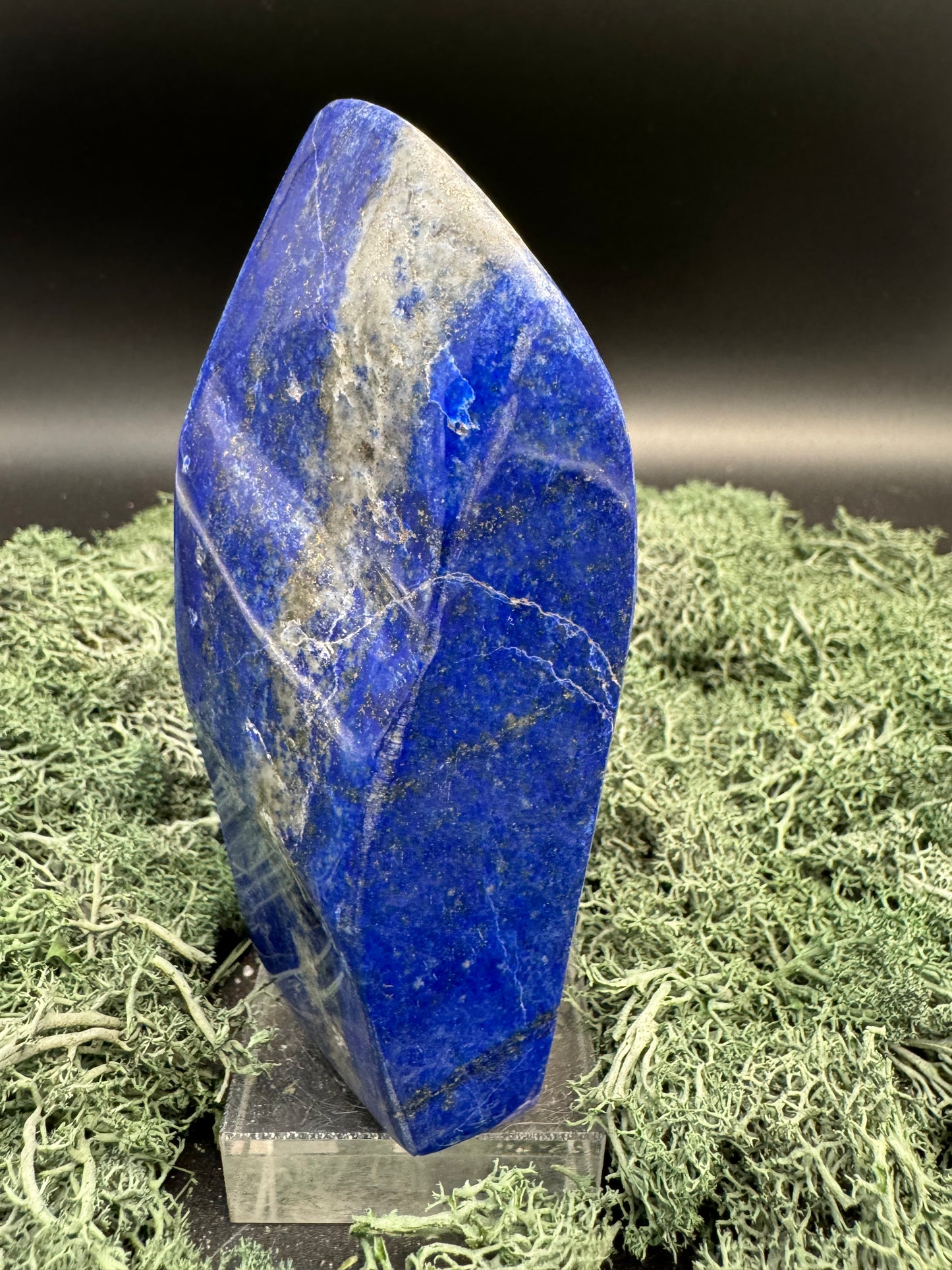 Lapis Lazuli Freeform poliert aus Afghansitan (387g) - intensives blau schön gemustert - crystal paradise