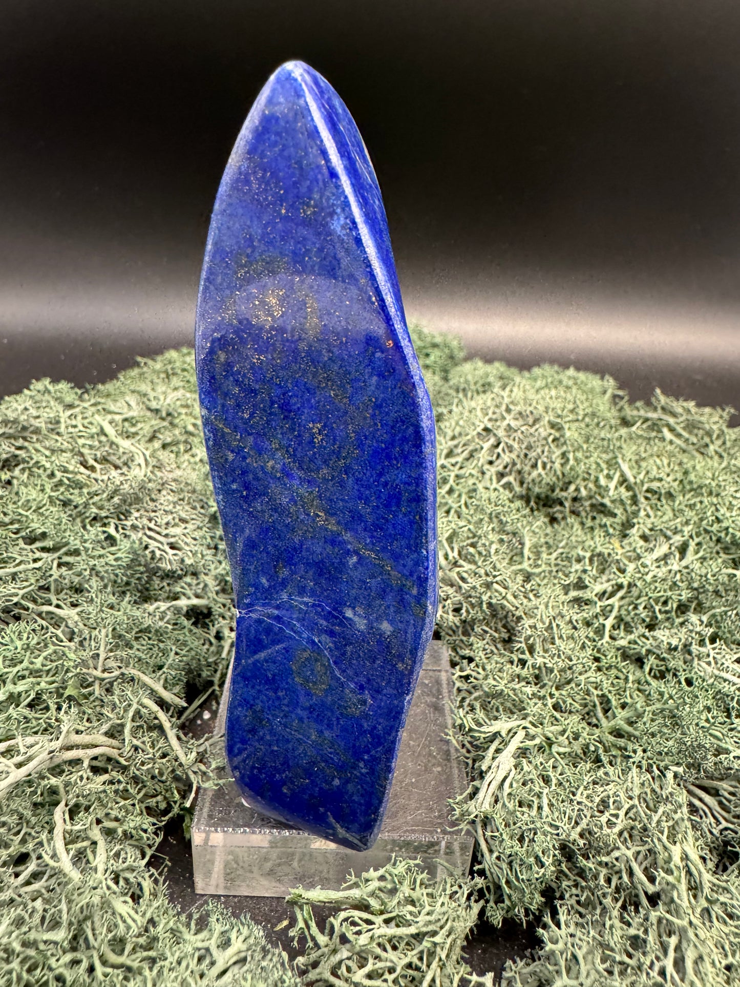 Lapis Lazuli Freeform poliert aus Afghansitan (387g) - intensives blau schön gemustert - crystal paradise