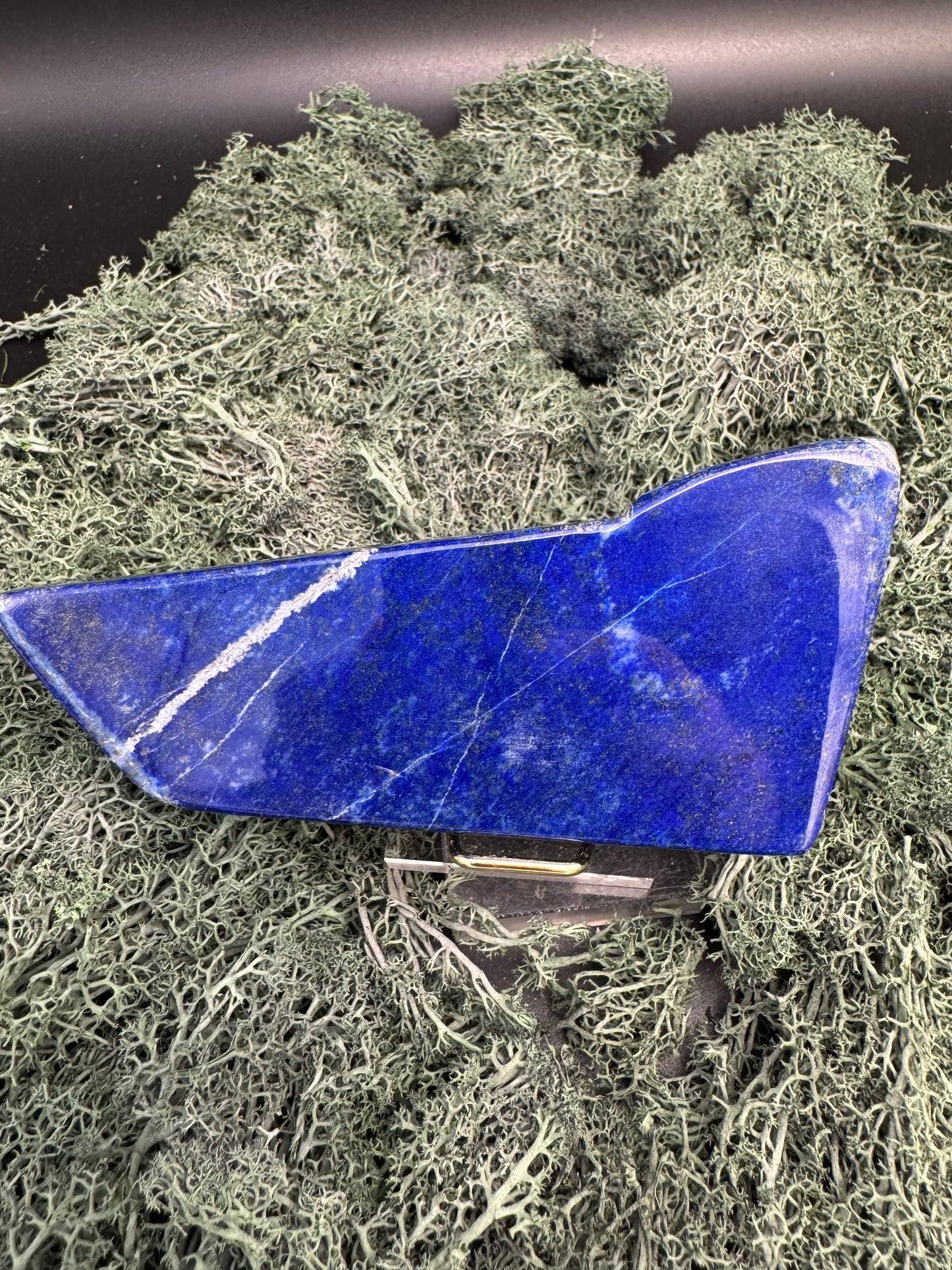 Lapis Lazuli Freeform poliert aus Afghansitan (313g) - intensives blau schön gemustert - crystal paradise