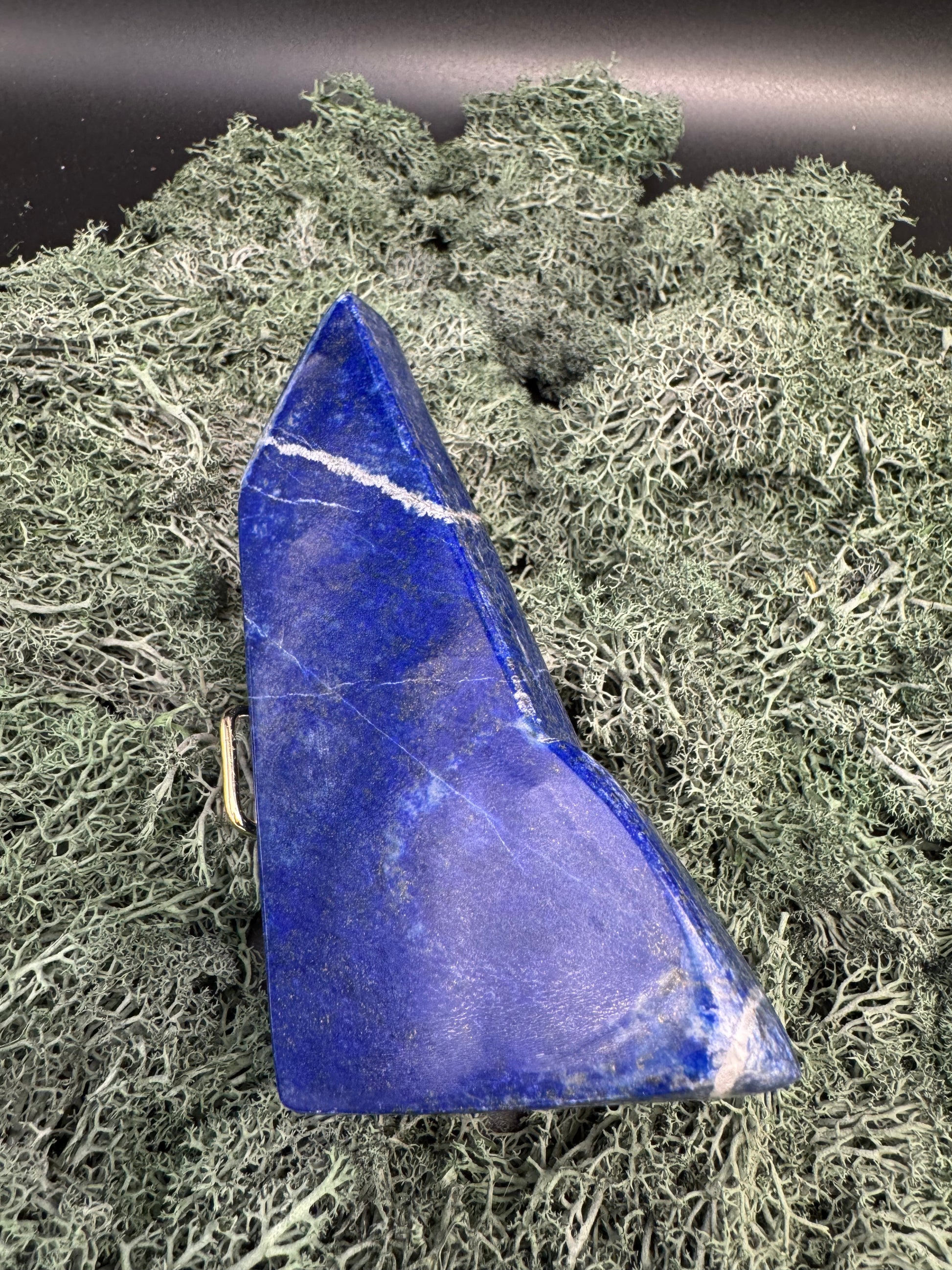 Lapis Lazuli Freeform poliert aus Afghansitan (313g) - intensives blau schön gemustert - crystal paradise