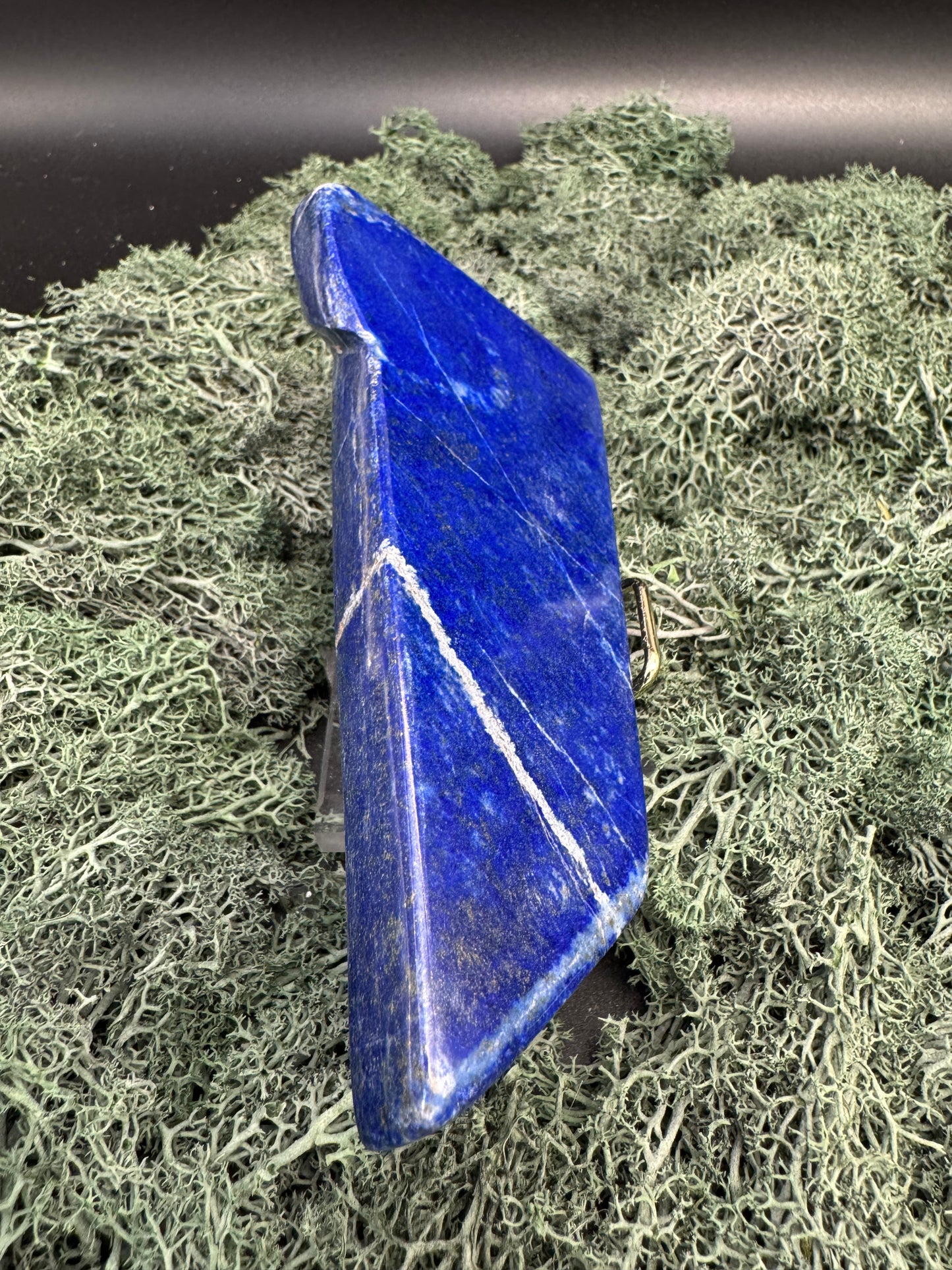 Lapis Lazuli Freeform poliert aus Afghansitan (313g) - intensives blau schön gemustert - crystal paradise