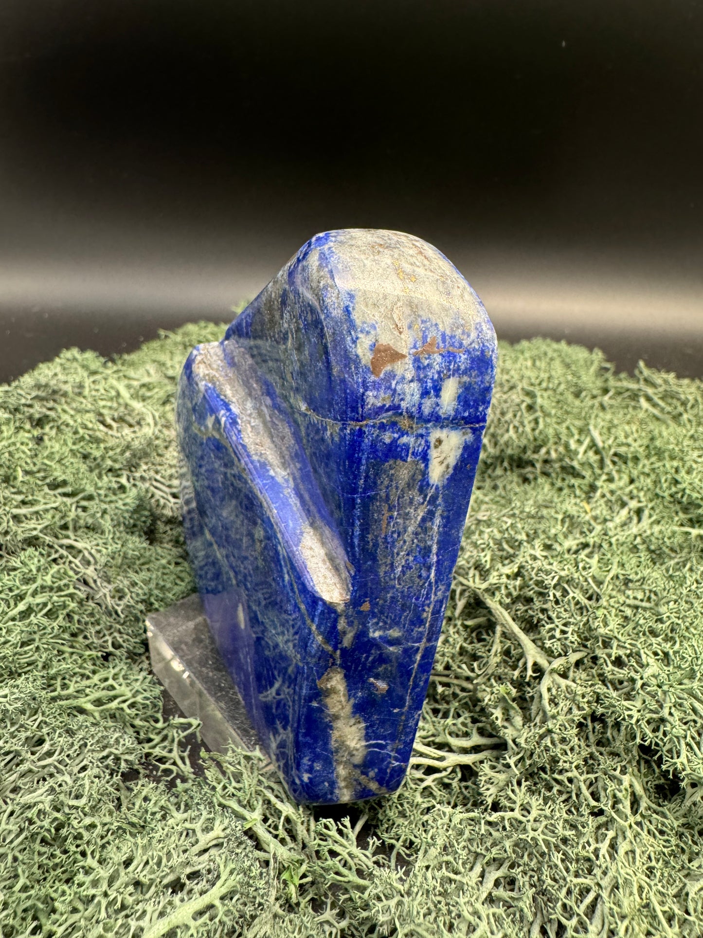 Lapis Lazuli Freeform poliert aus Afghansitan (463g) - intensives blau schön gemustert - crystal paradise