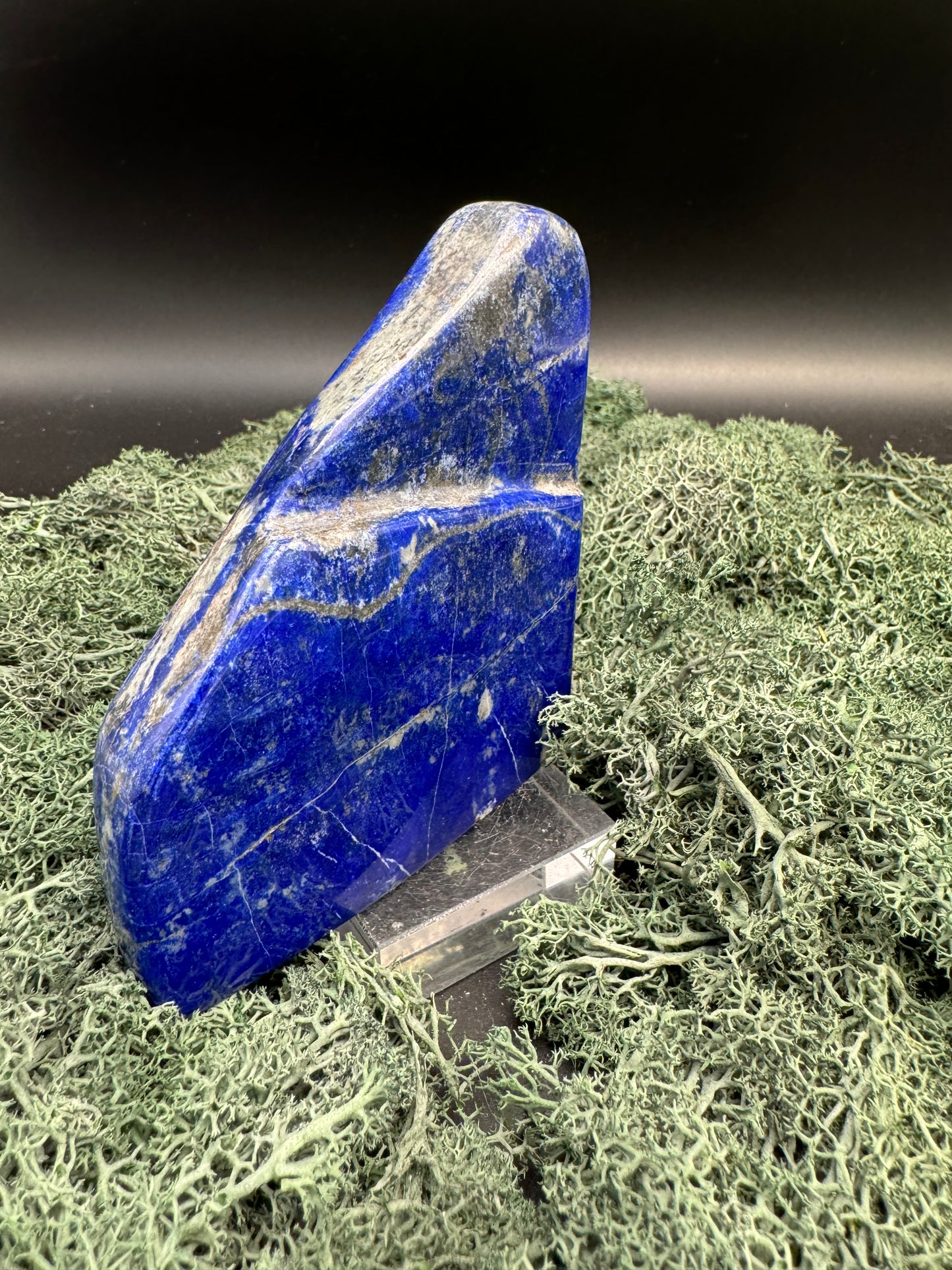 Lapis Lazuli Freeform poliert aus Afghansitan (463g) - intensives blau schön gemustert - crystal paradise