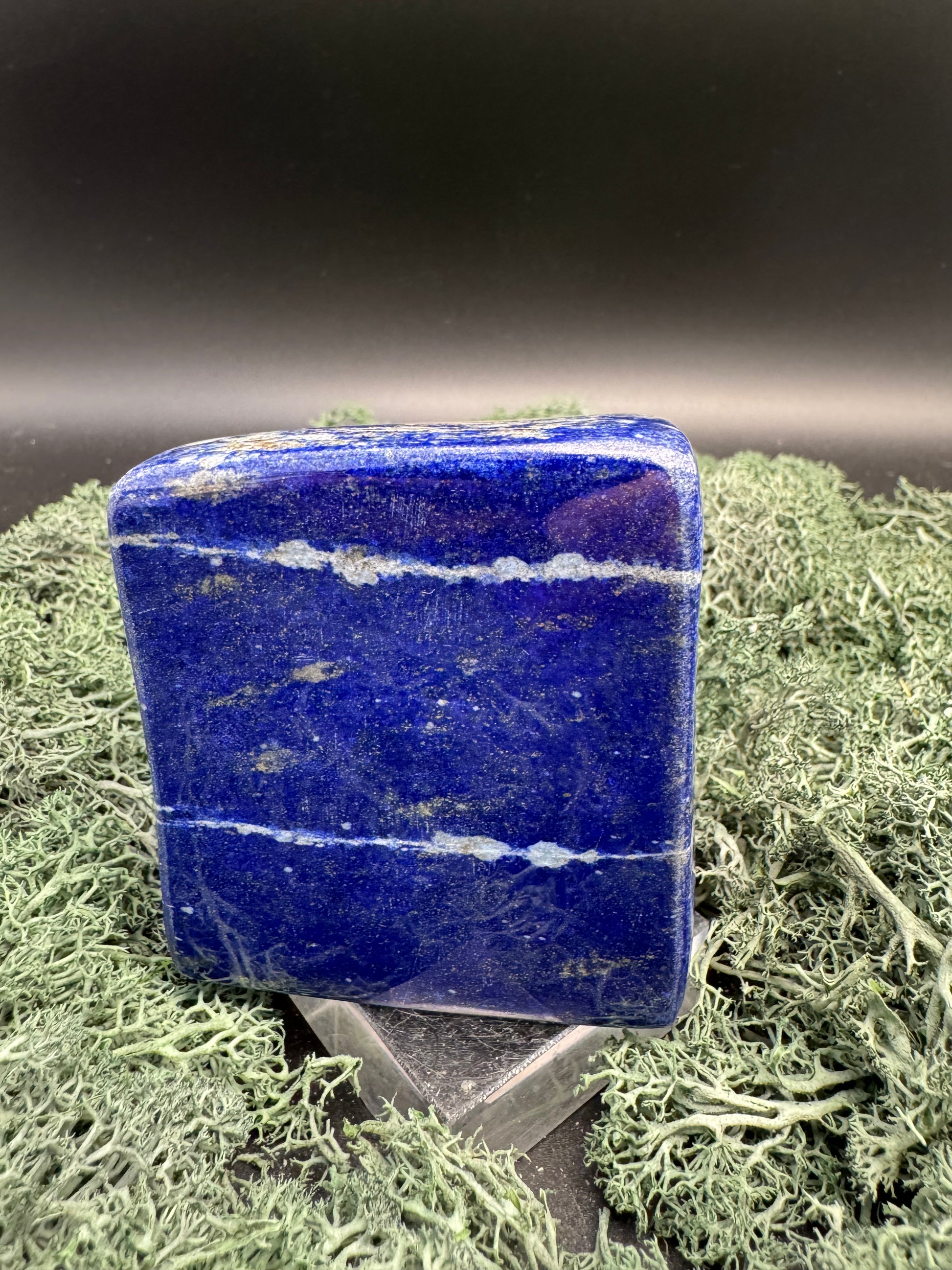 Lapis Lazuli Freeform poliert aus Afghansitan (583g) - intensives blau schön gemustert - crystal paradise