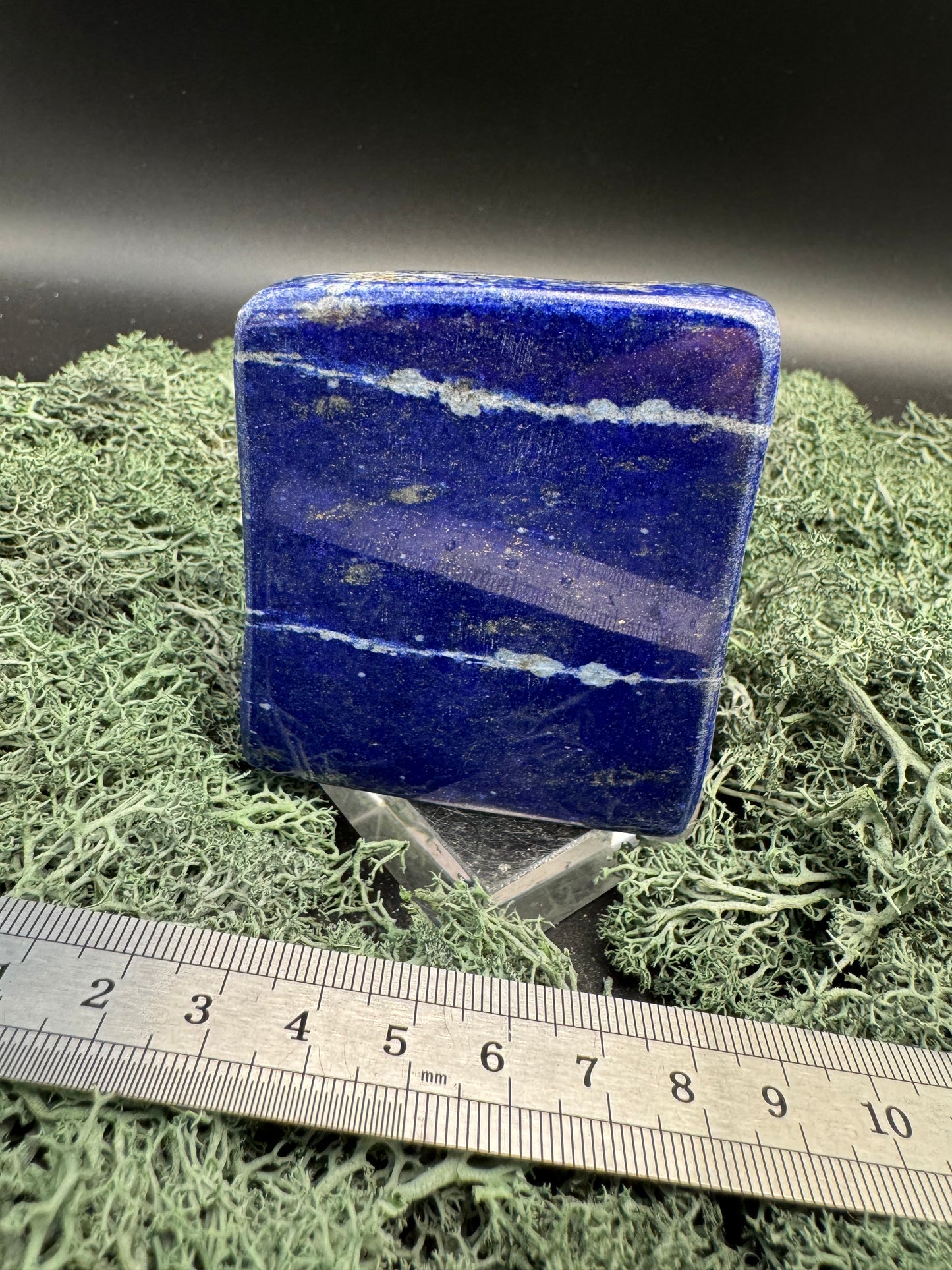 Lapis Lazuli Freeform poliert aus Afghansitan (583g) - intensives blau schön gemustert - crystal paradise