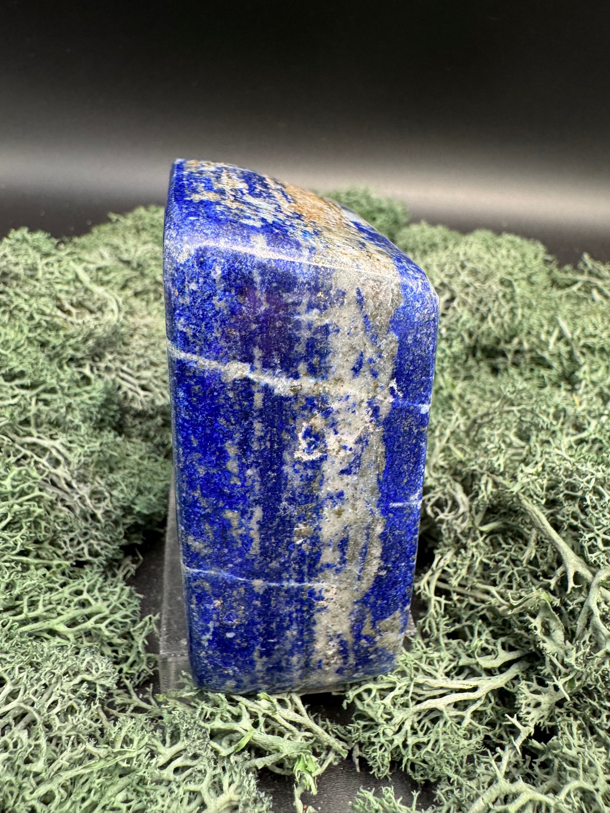 Lapis Lazuli Freeform poliert aus Afghansitan (583g) - intensives blau schön gemustert - crystal paradise