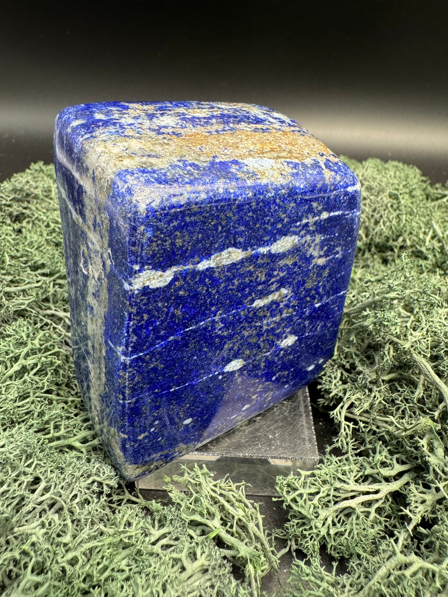 Lapis Lazuli Freeform poliert aus Afghansitan (583g) - intensives blau schön gemustert - crystal paradise