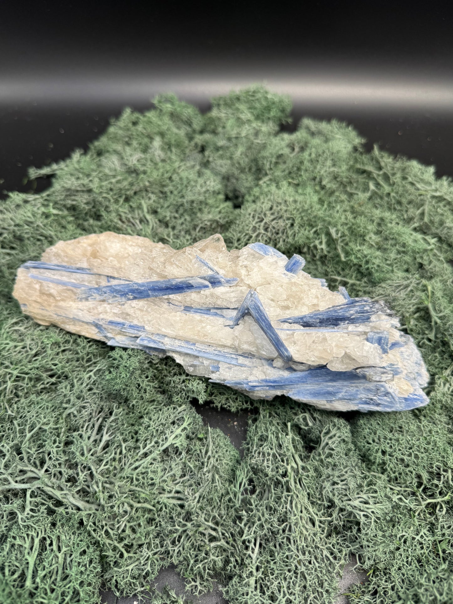 Blauer Kyanit Grossstufe aus Brasilien (1242g) - super schöne Kristallstäbe - crystal paradise