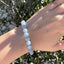 Armband aus Aquamarin-Perlen 8 mm - 1 Stück - crystal paradise