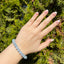 Armband aus Aquamarin-Perlen 8 mm - 1 Stück - crystal paradise