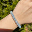 Armband aus Aquamarin-Perlen 8 mm - 1 Stück - crystal paradise