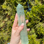 Grüne Fluorit Spitze/Tower gross  - 1 Stück (ca. 470-570g) - crystal paradise