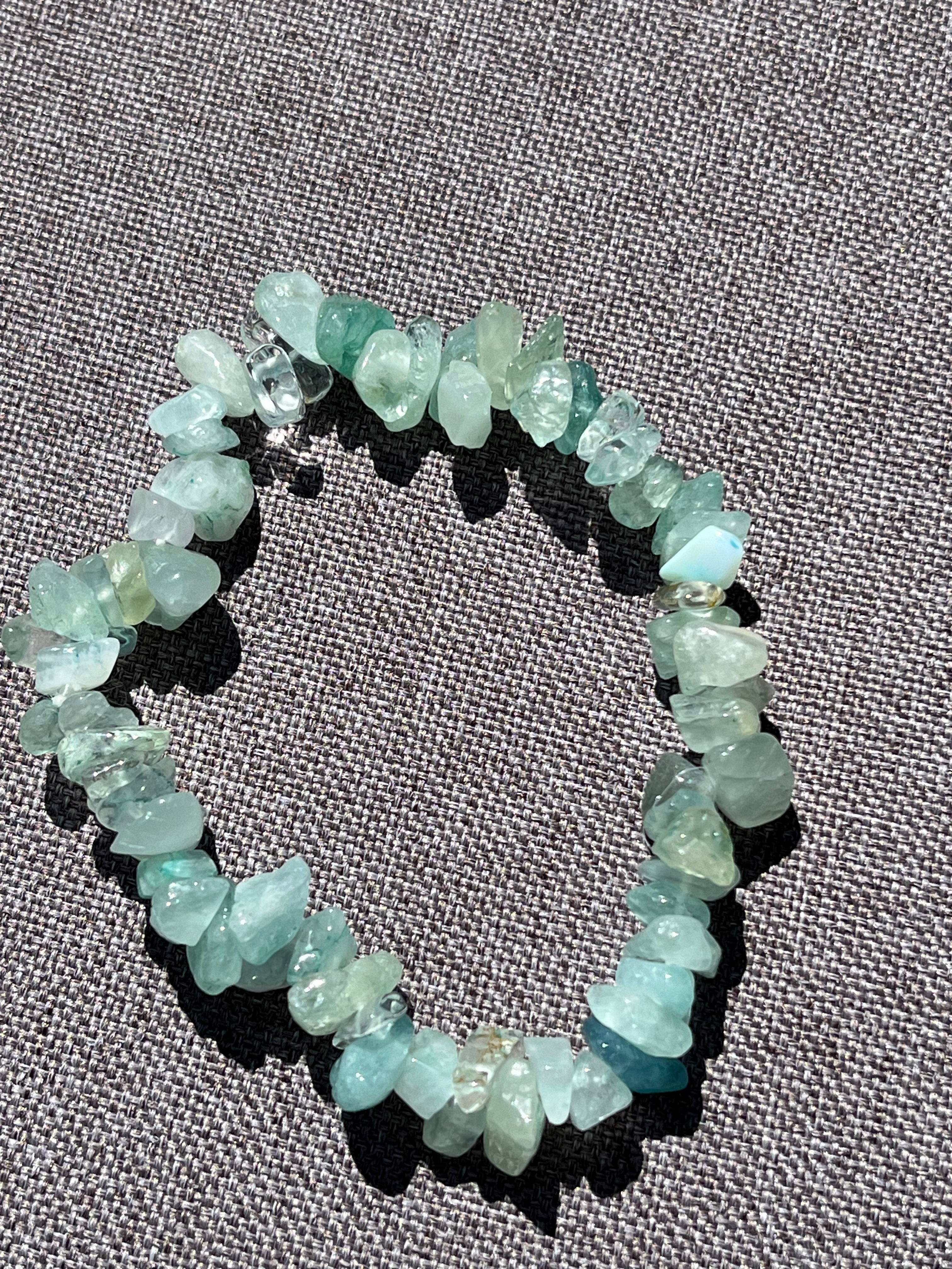 Armband aus Aventurin-Chipstone-Perlen  - 10 Stück - crystal paradise