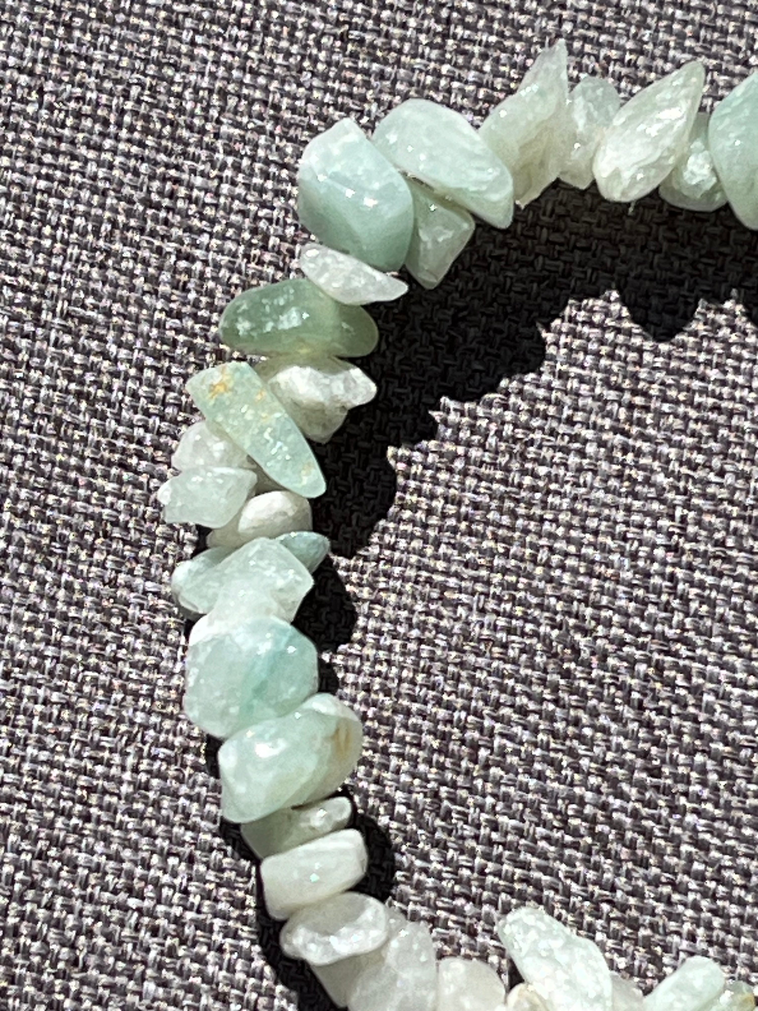 Armband aus Moosachat-Chipstone-Perlen  - 10 Stück - crystal paradise