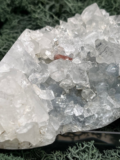 Apophyllit Handstufe aus Indien (200g) - schöne grosse Kristalle - crystal paradise