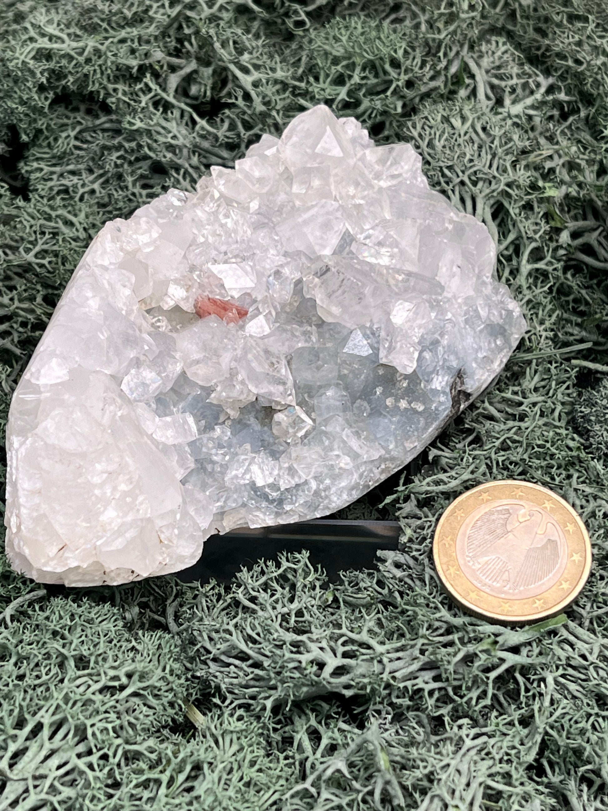 Apophyllit Handstufe aus Indien (200g) - schöne grosse Kristalle - crystal paradise