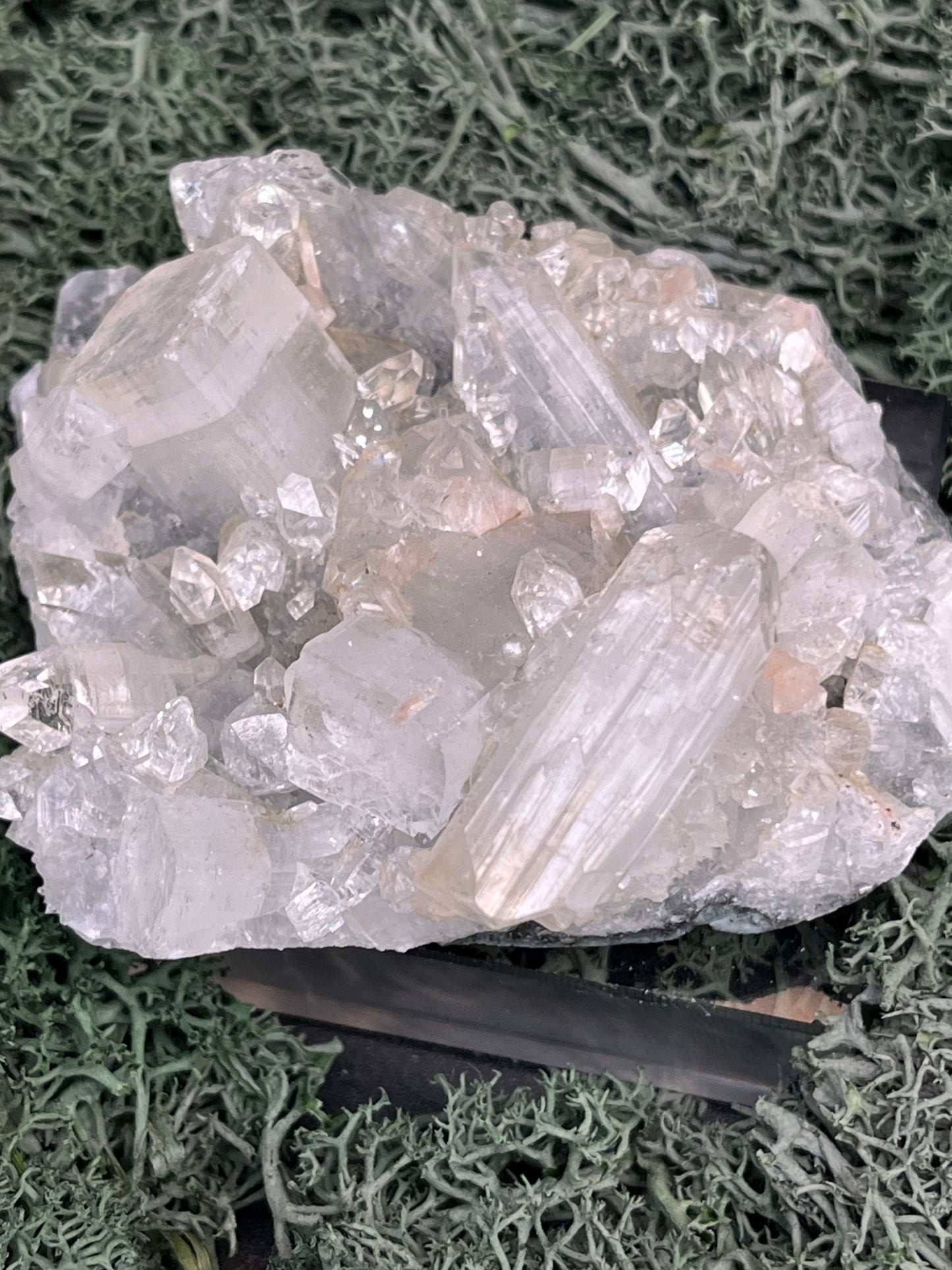 Apophyllit Stufe aus Indien (92g) - schöne grosse Kristalle - crystal paradise