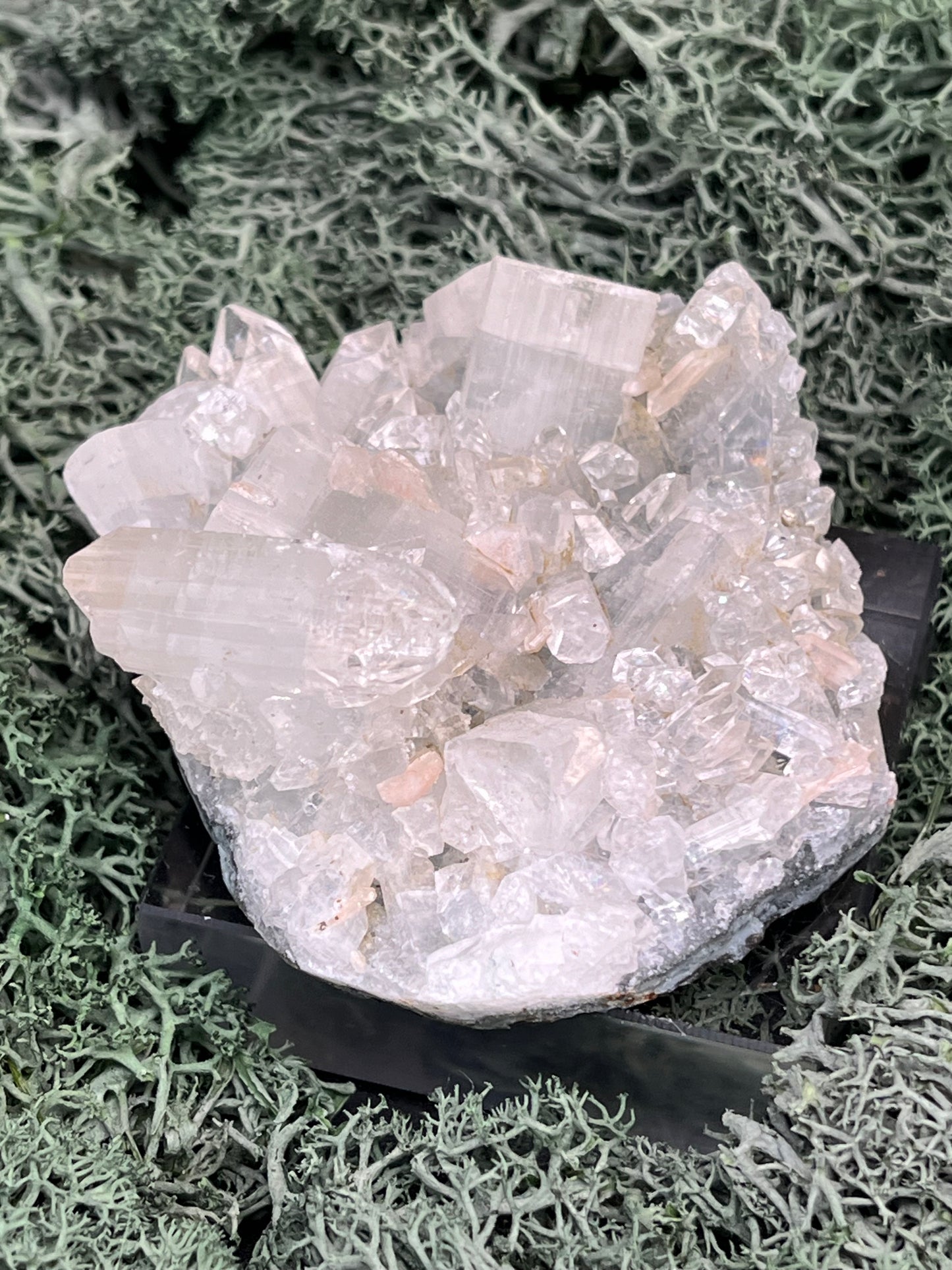 Apophyllit Stufe aus Indien (92g) - schöne grosse Kristalle - crystal paradise