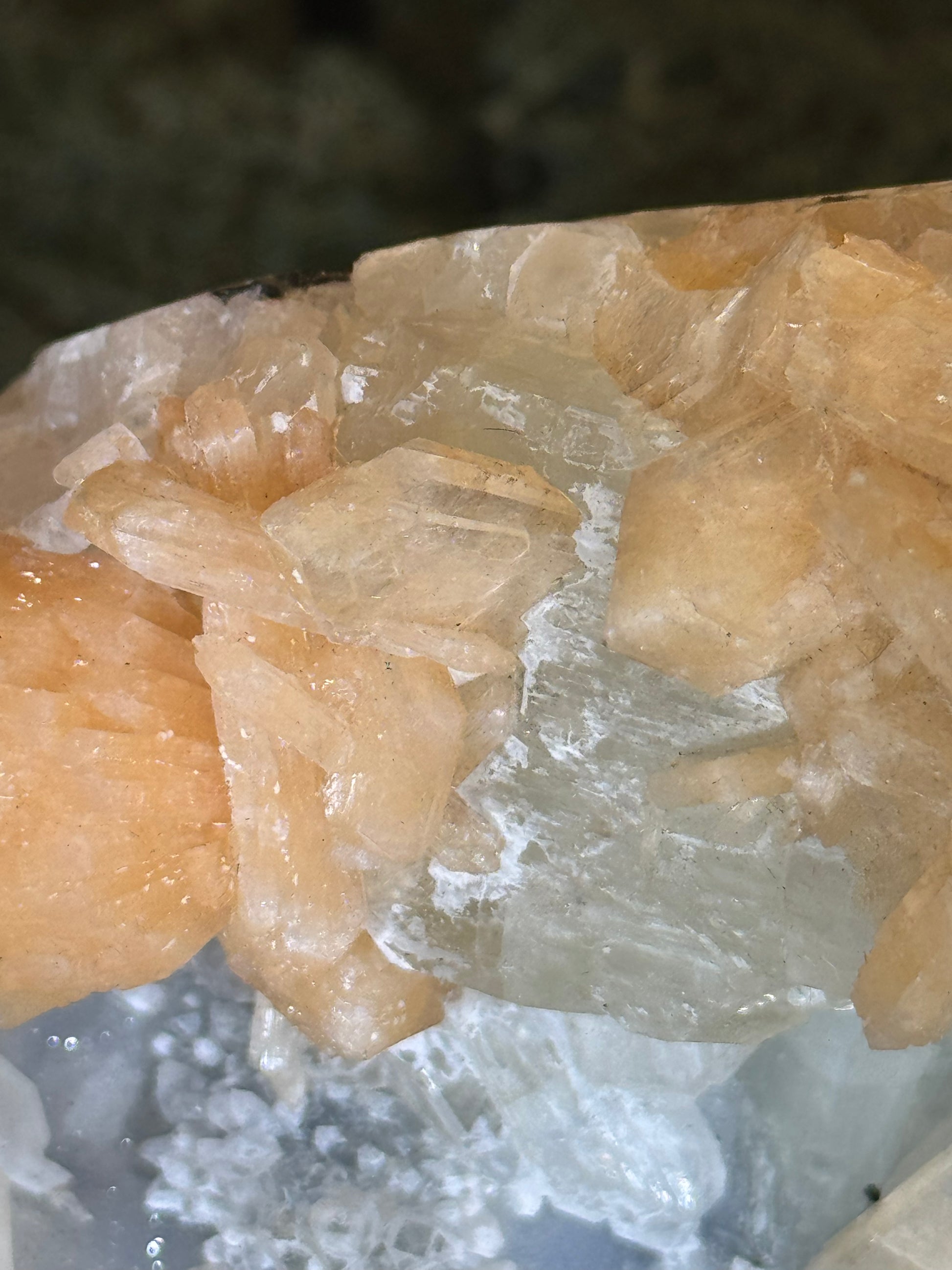 Apophyllit Stilbit Cluster aus Indien (639g) - crystal paradise