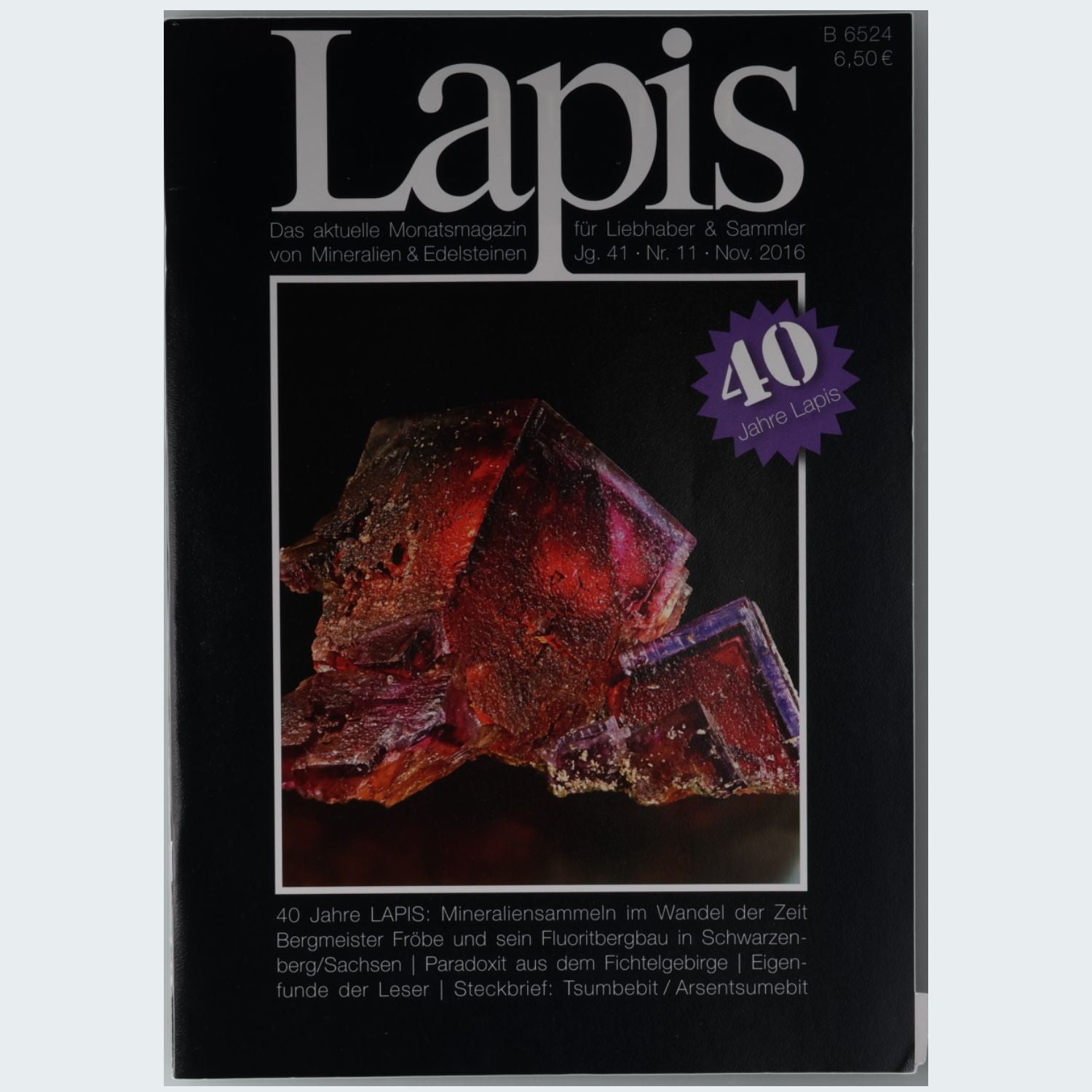 Lapis Magazin Jahrgang 2016 Mineralien Fachzeitschrift für Sammler
