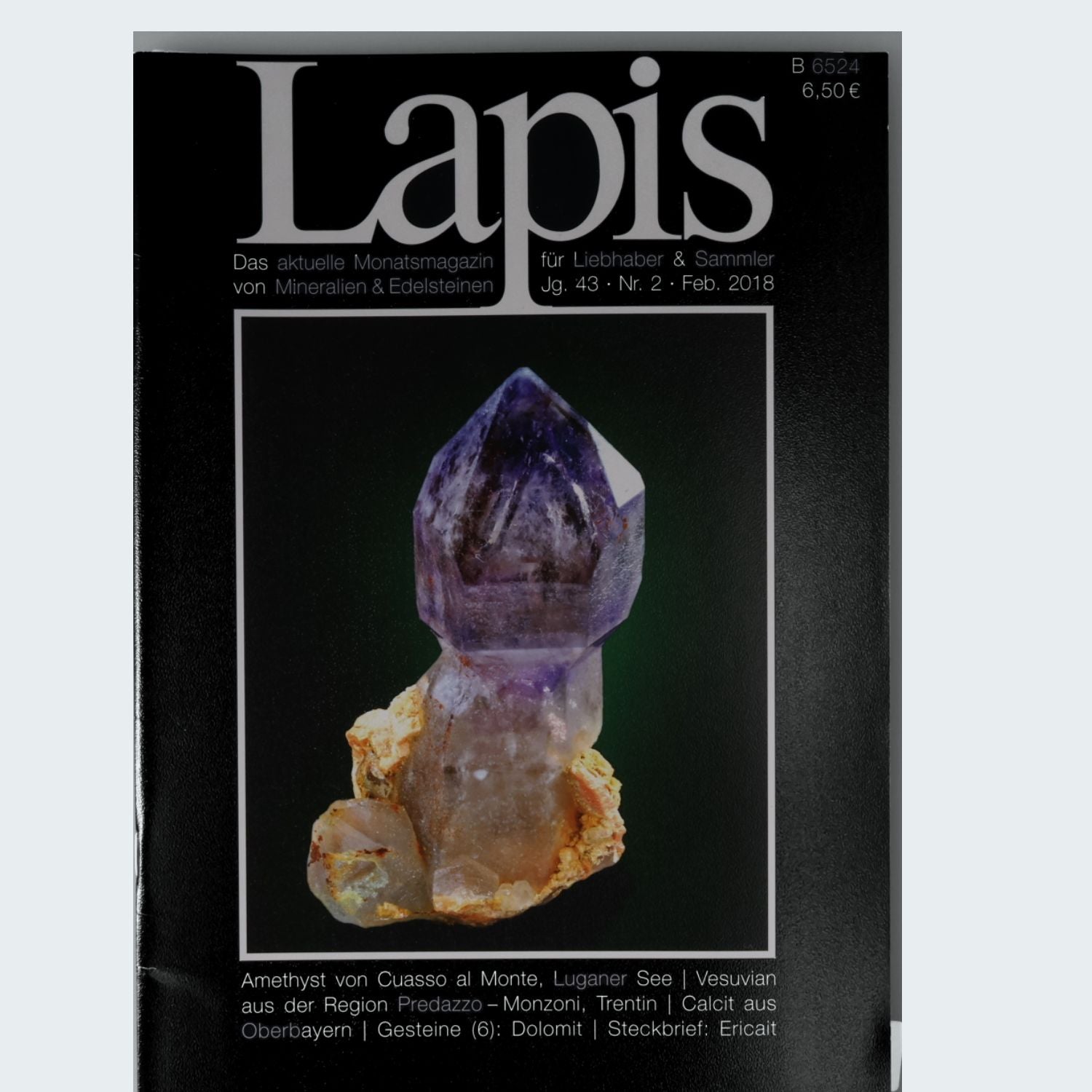 Lapis Mineralien Magazin — Jahrgang 2018 (Jg. 43)