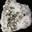Pyrit an Bergkristall aus Indonesien (469g) - crystal paradise