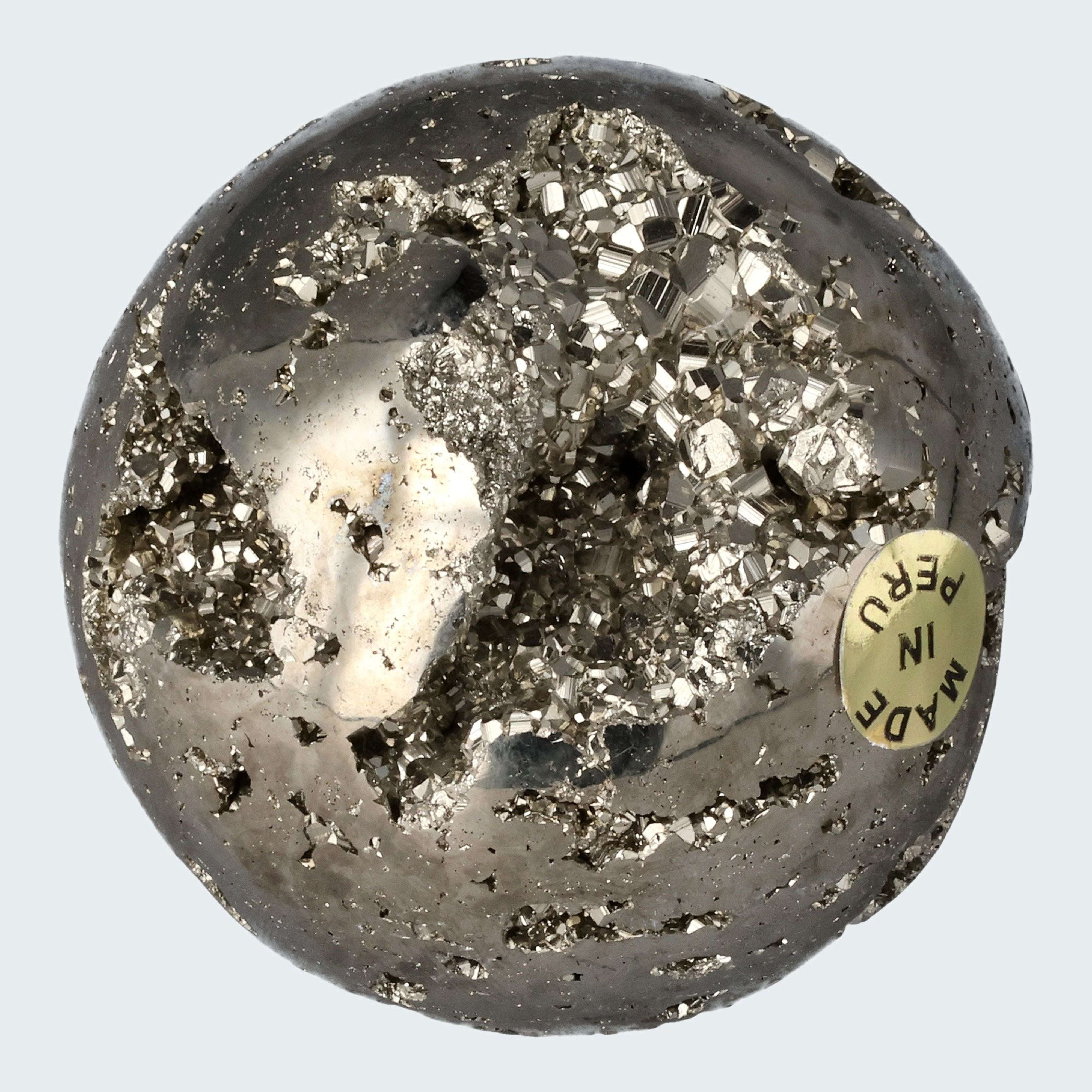 Pyrit Druzy Kugeln aus Huánuco, Peru