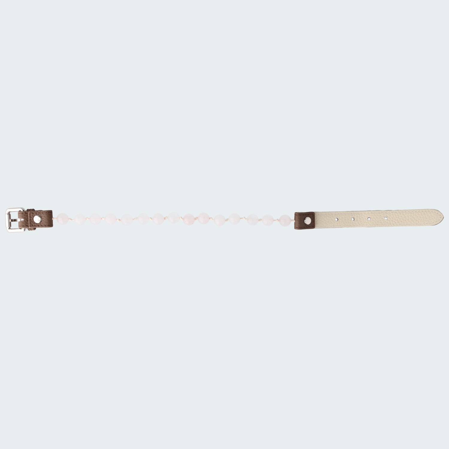 Rosenquarz–vertieft Bindung zwischen Hund und Hundeeltern - Hundehalsband crystalpower®