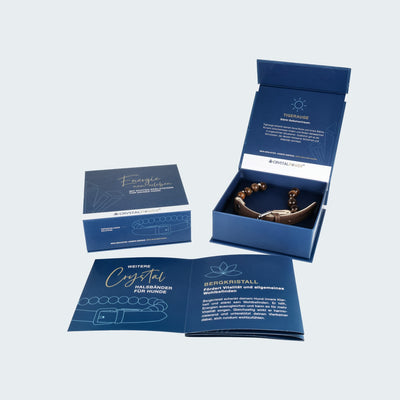 Tigerauge–stärkt Selbstvertrauen - Hundehalsband crystalpower®