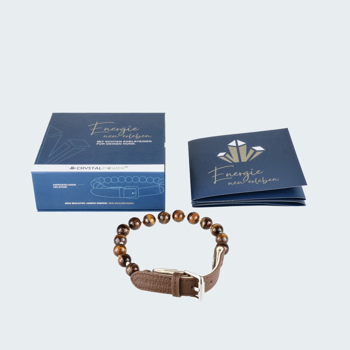 Tigerauge–stärkt Selbstvertrauen - Hundehalsband crystalpower®