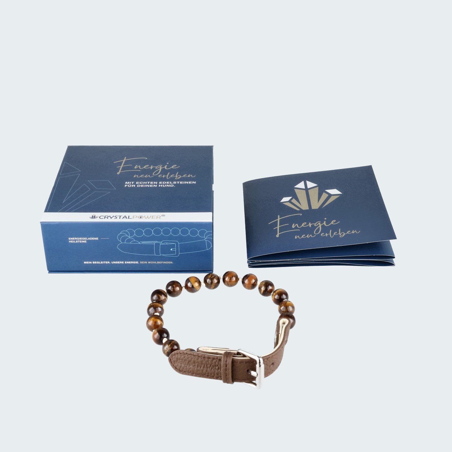 Tigerauge–stärkt Selbstvertrauen - Hundehalsband crystalpower®